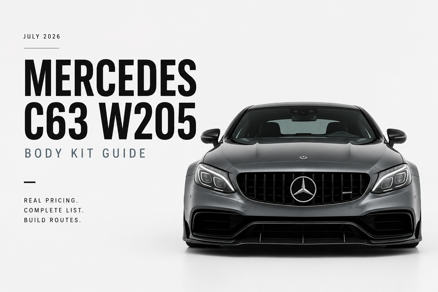 Mercedes C63 W205 Body Kit Cost UK | Complete Price Guide 2026