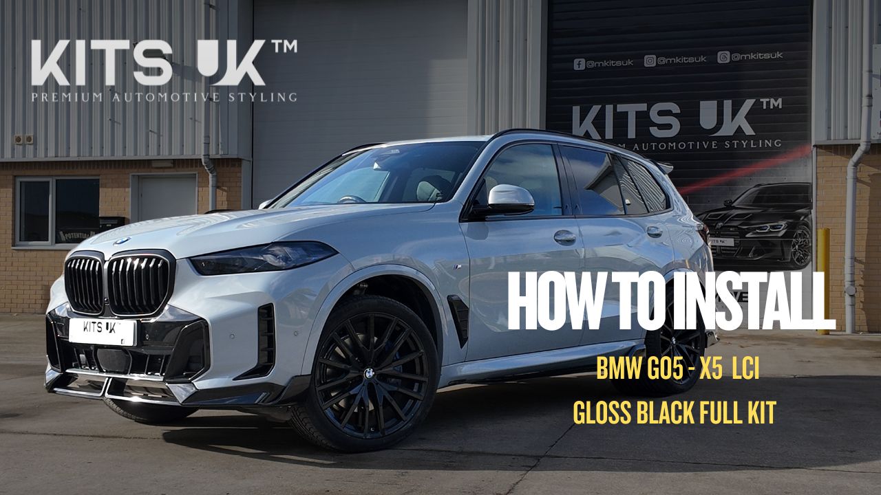 How to Install a BMW X5 G05 Full Gloss Black Performance body Kit on a BMW G05.