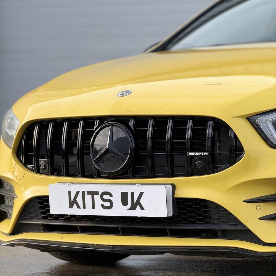 Mercedes W177 Gloss Black Grille Badge | Distronic Compatible - KITS UK