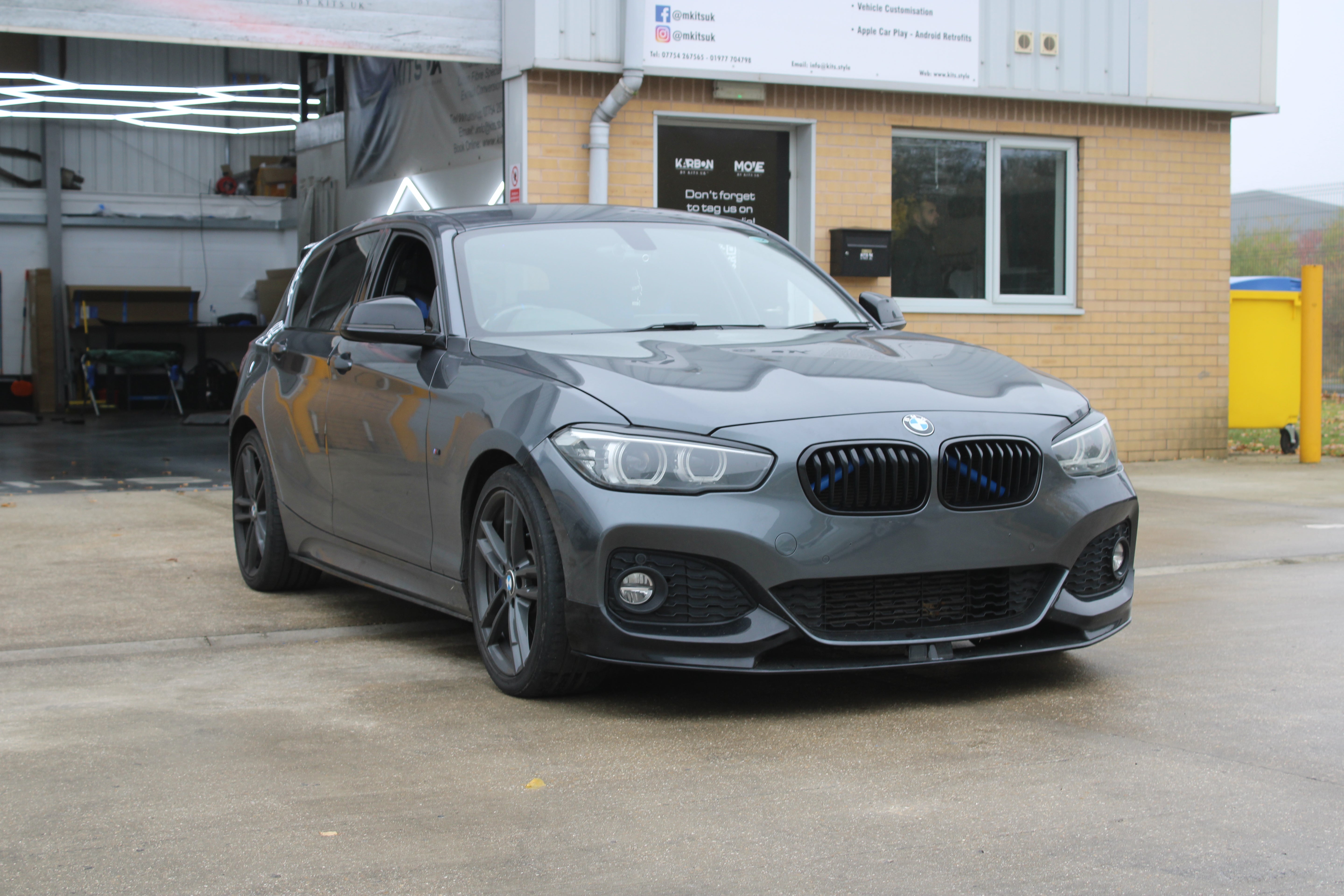 BMW F20 F21 Front Splitter – Gloss Black Front Lip Upgrade