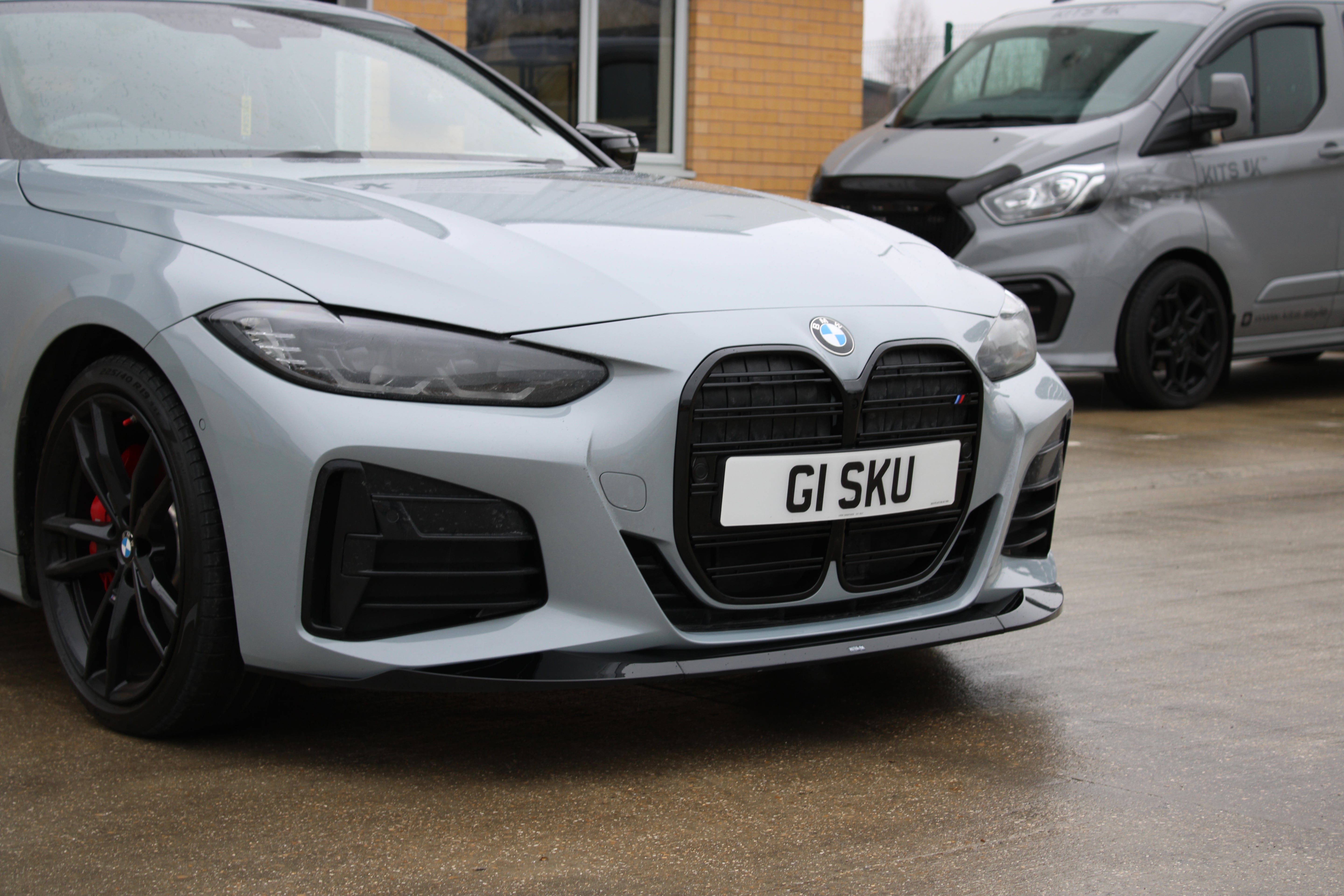 BMW 4 Series G22/G23 Pre-LCI Front Splitter - Gloss Black - KITS UK