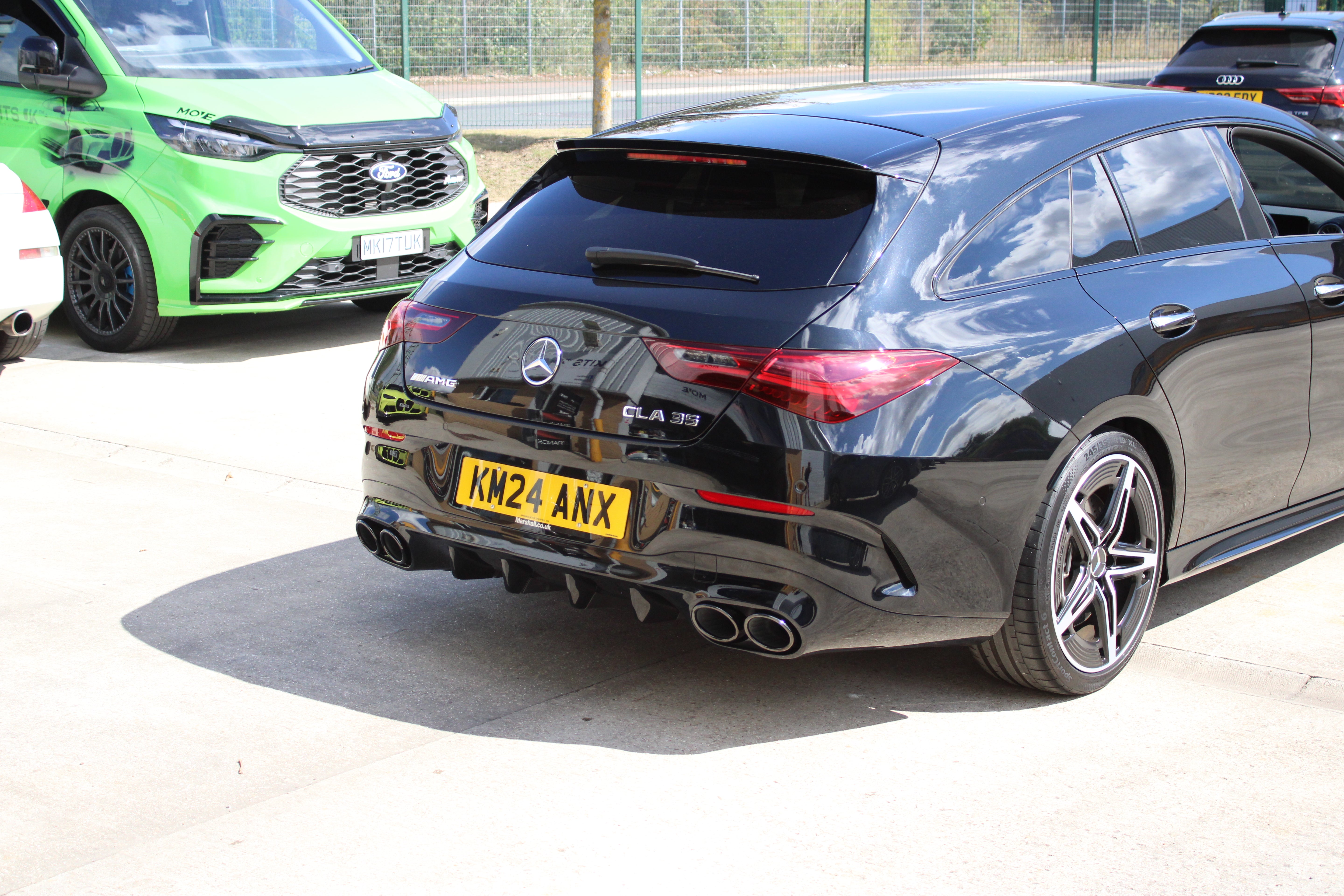 Mercedes CLA W118 C118 Rear Diffuser with Quad Tips | Gloss Black