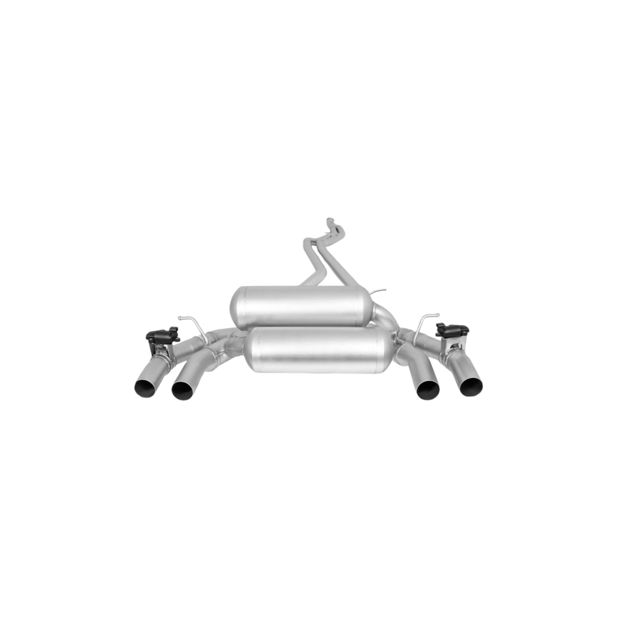 BMW 2 Series F87 M2 Coupe, 3.0l 272kW 2016=> Cat - Back sport exhaust system L/R (with selectable tail pipes) with integrated valve for BMW 2 / M2 F87 Coupe, incl. EC approval - KITS UK