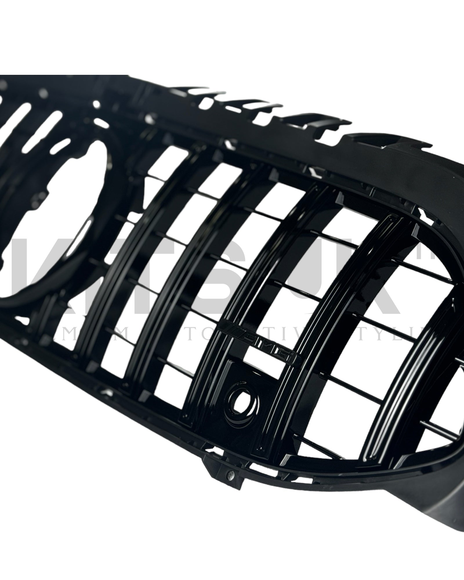 W177 A35 A45 AMG Style Grille Badge shown in close-up view, highlighting its sleek design for Mercedes A-Class.