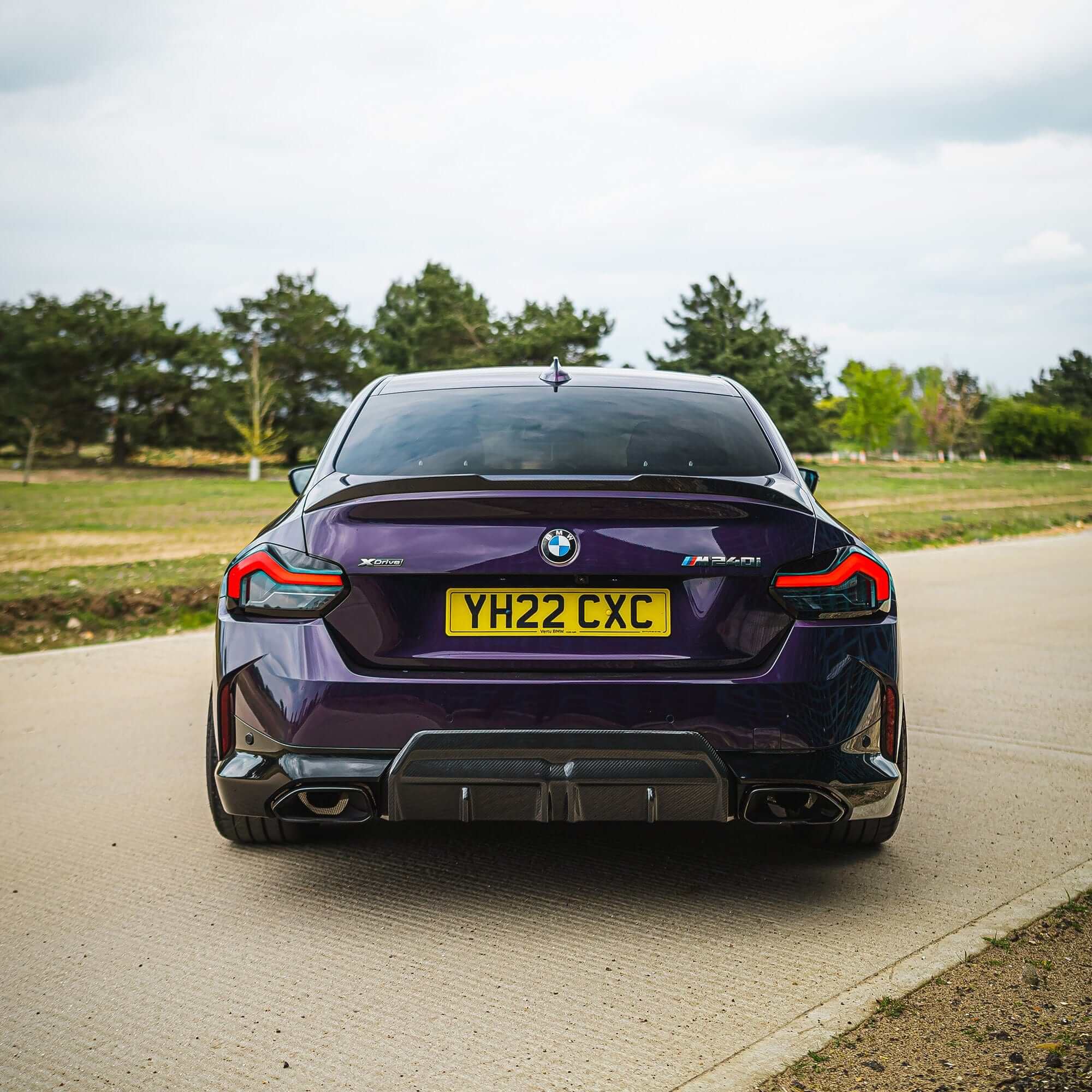 BMW G87 M2 / G42 2 SERIES 2022+ CARBON FIBRE SPOILER - V2 - KITS UK