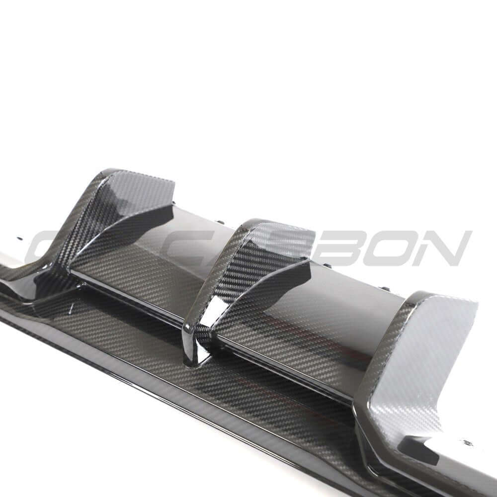 BMW G87 M2 Carbon Fibre Diffuser showcasing high-quality carbon fiber design.
