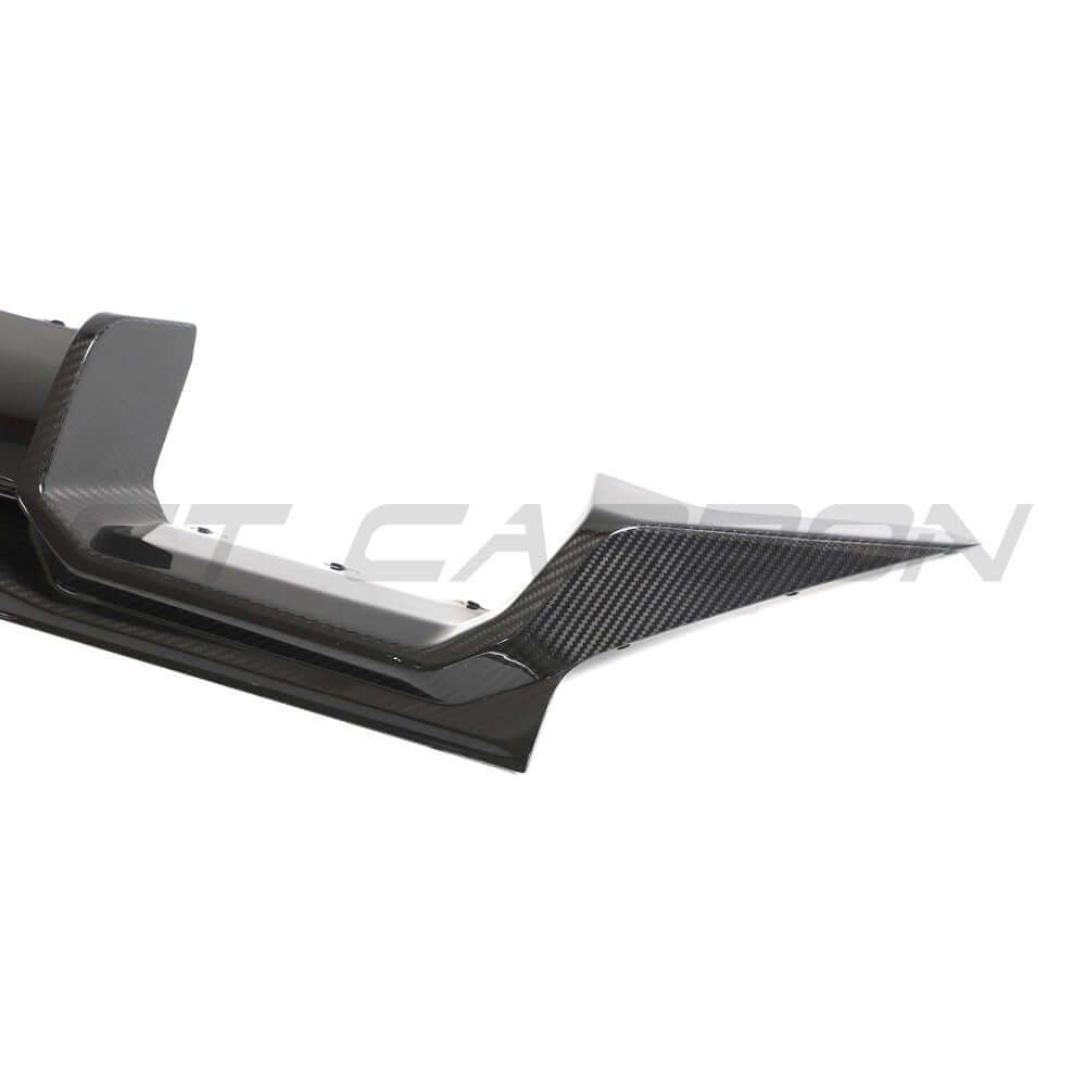 BMW G87 M2 Carbon Fibre Diffuser showcasing a sleek, performance-inspired design crafted from high-quality carbon fibre.
