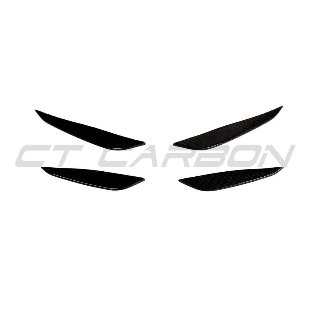 BMW G87 M2 CARBON FIBRE FRONT BUMPER CANARDS - KITS UK