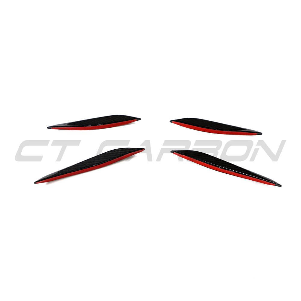 BMW G87 M2 CARBON FIBRE FRONT BUMPER CANARDS - KITS UK