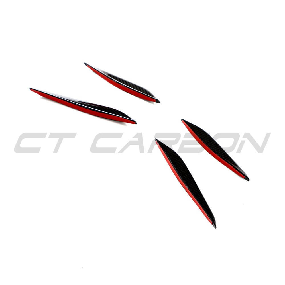 BMW G87 M2 CARBON FIBRE FRONT BUMPER CANARDS - KITS UK