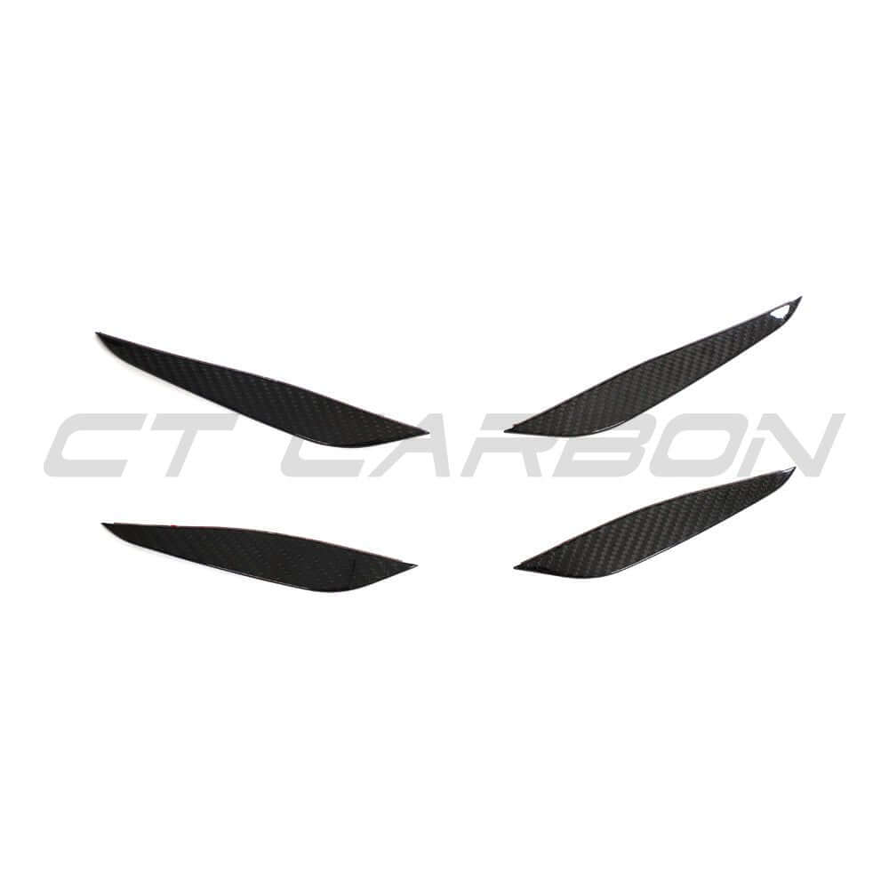 BMW G87 M2 CARBON FIBRE FRONT BUMPER CANARDS - KITS UK