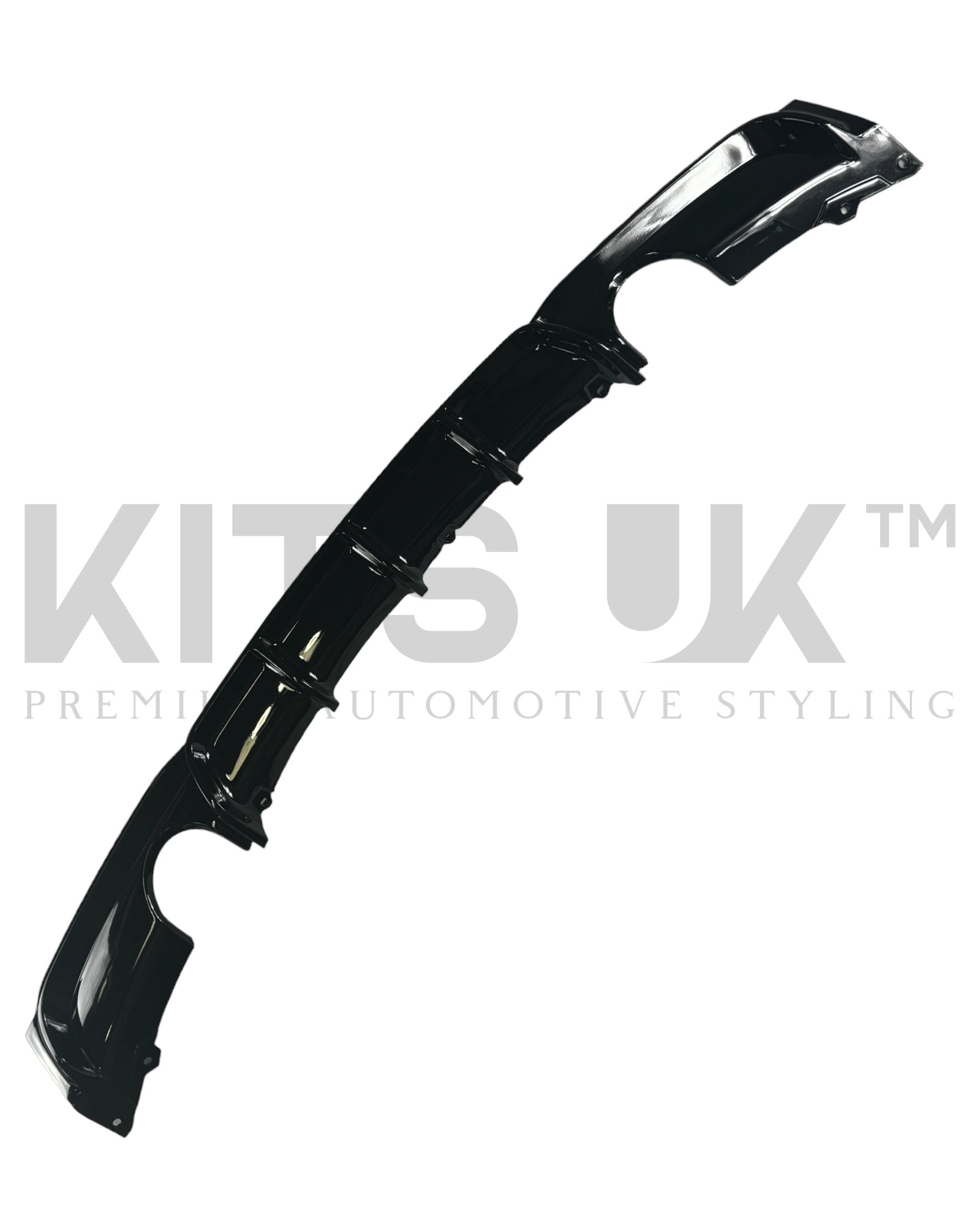 BMW F30 F31 Rear Diffuser in high-quality black ABS for a sporty rear styling upgrade.