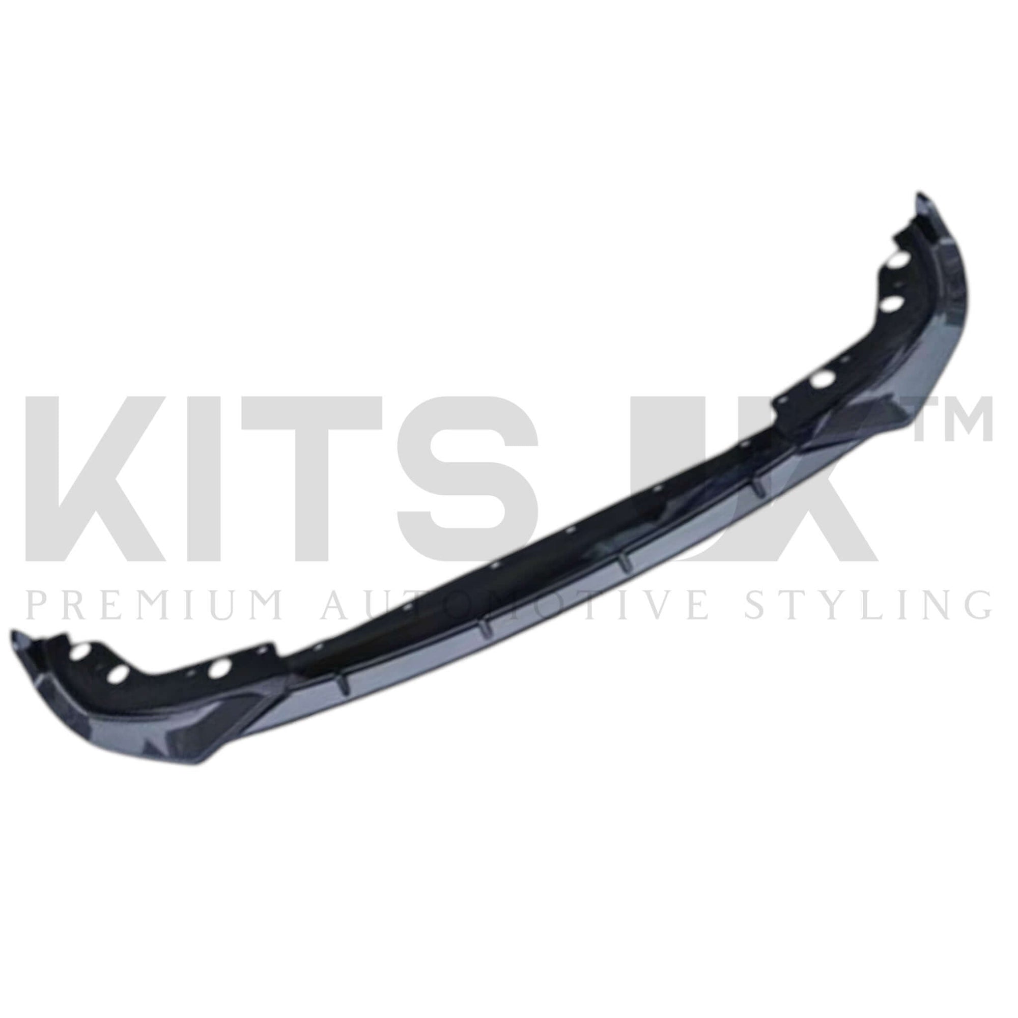 BMW G20 LCI Gloss Black Splitter from KITS UK, premium front-end styling upgrade for 3 Series vehicles.