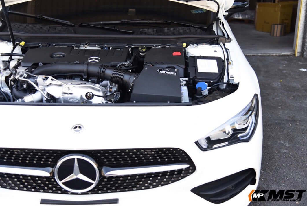 MST Performance Induction Kit for A35, A250, CLA250, CLA35 Mercedes installed in engine bay