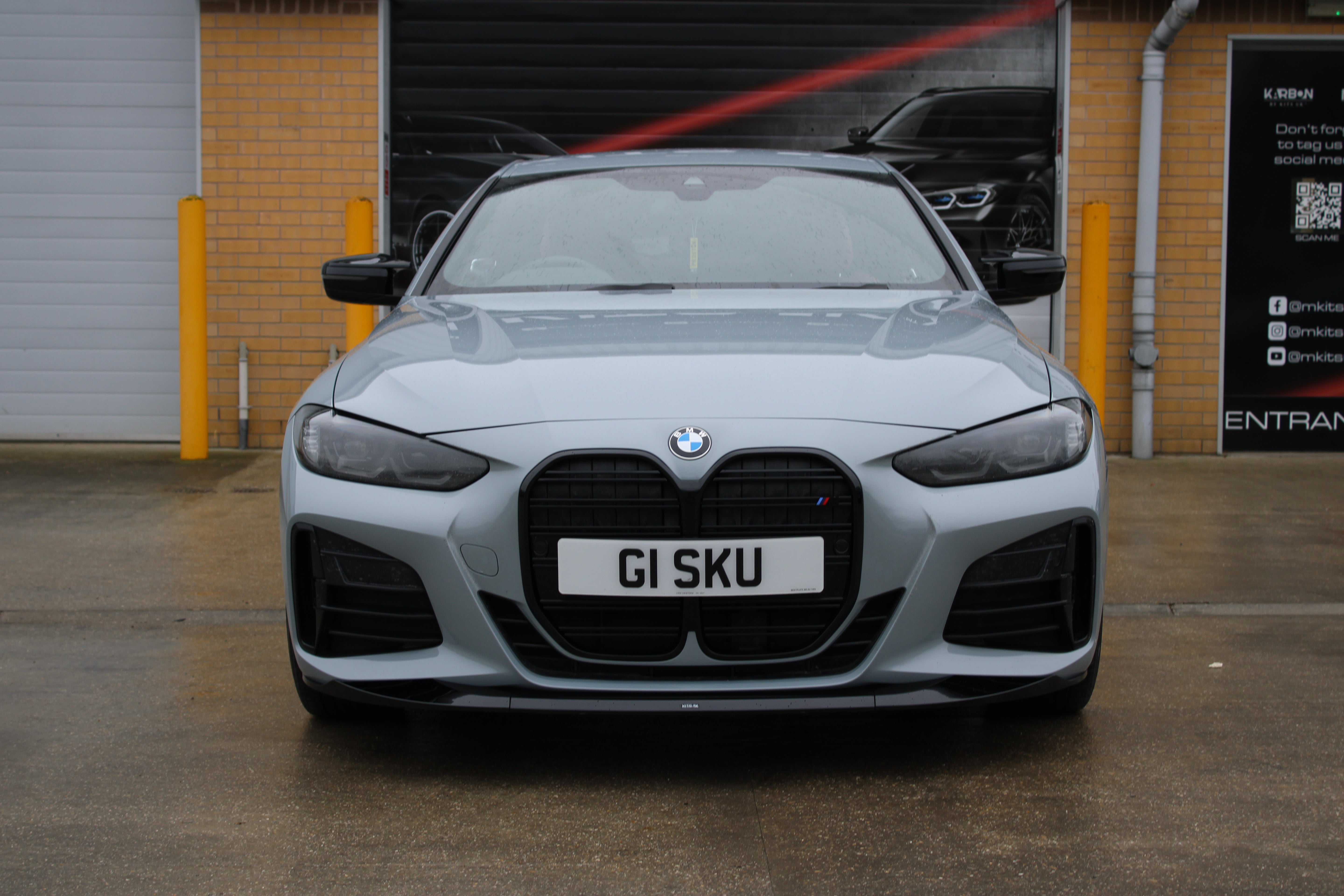 BMW 4 Series G22/G23 Pre-LCI Front Splitter - Gloss Black - KITS UK
