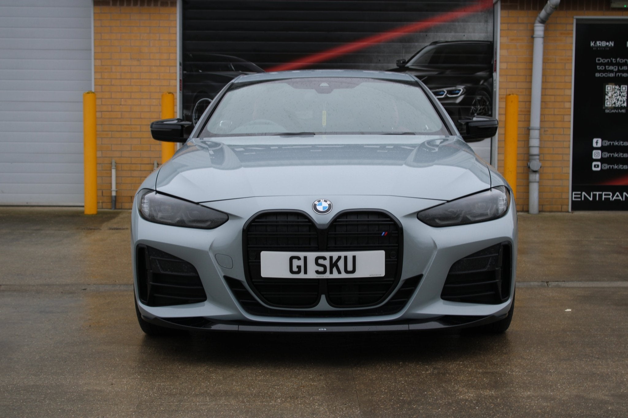 BMW 4 Series G22/G23 Pre - LCI Front Splitter - Gloss Black - KITS UK