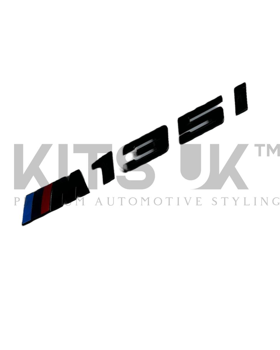 Gloss Black BMW M3 Boot Badge - 26mm Tall - Rear Tailgate Emblem - View #3