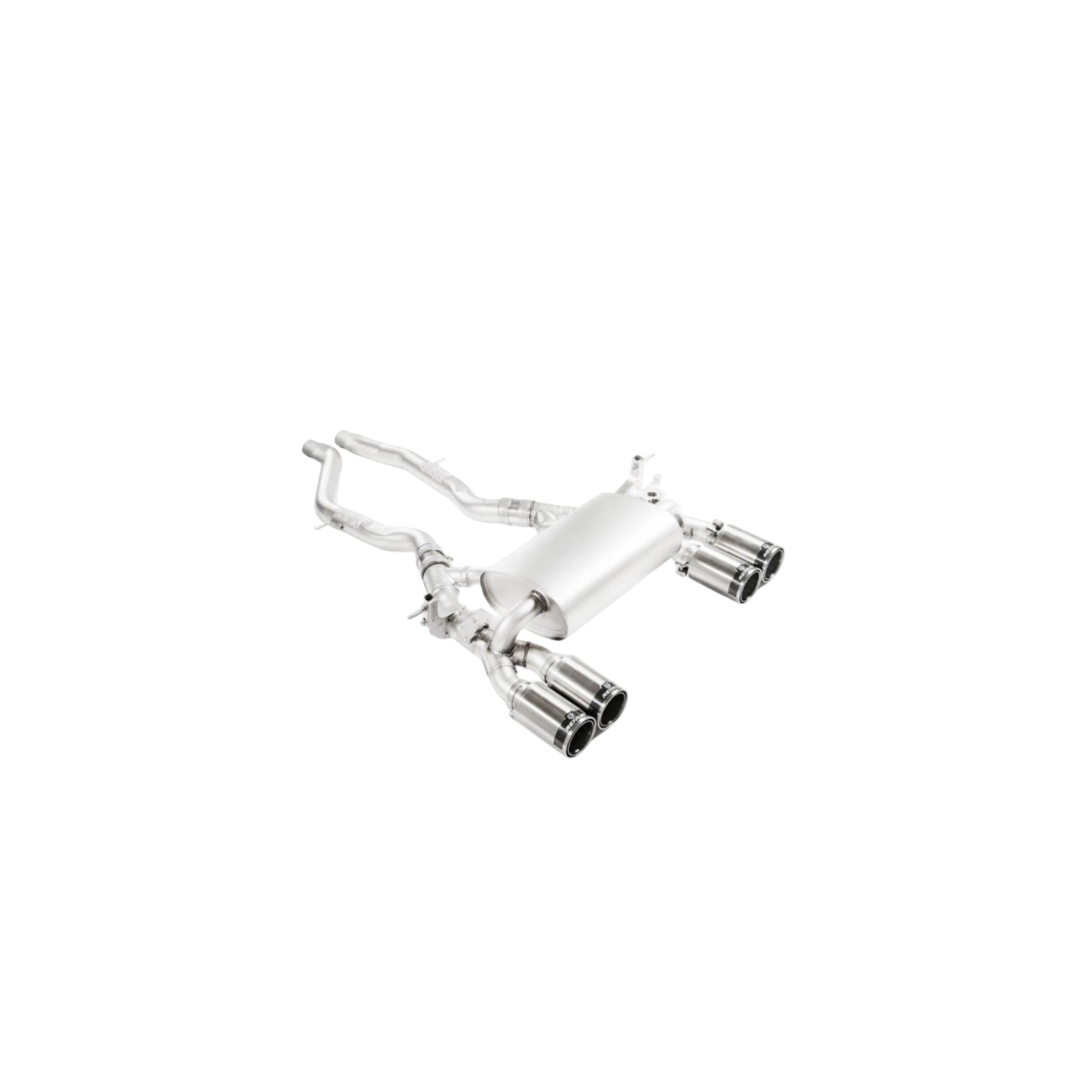 BMW M2 Competition Axle-back Sport Exhaust System 302kW with stainless steel finish and dual tailpipes.