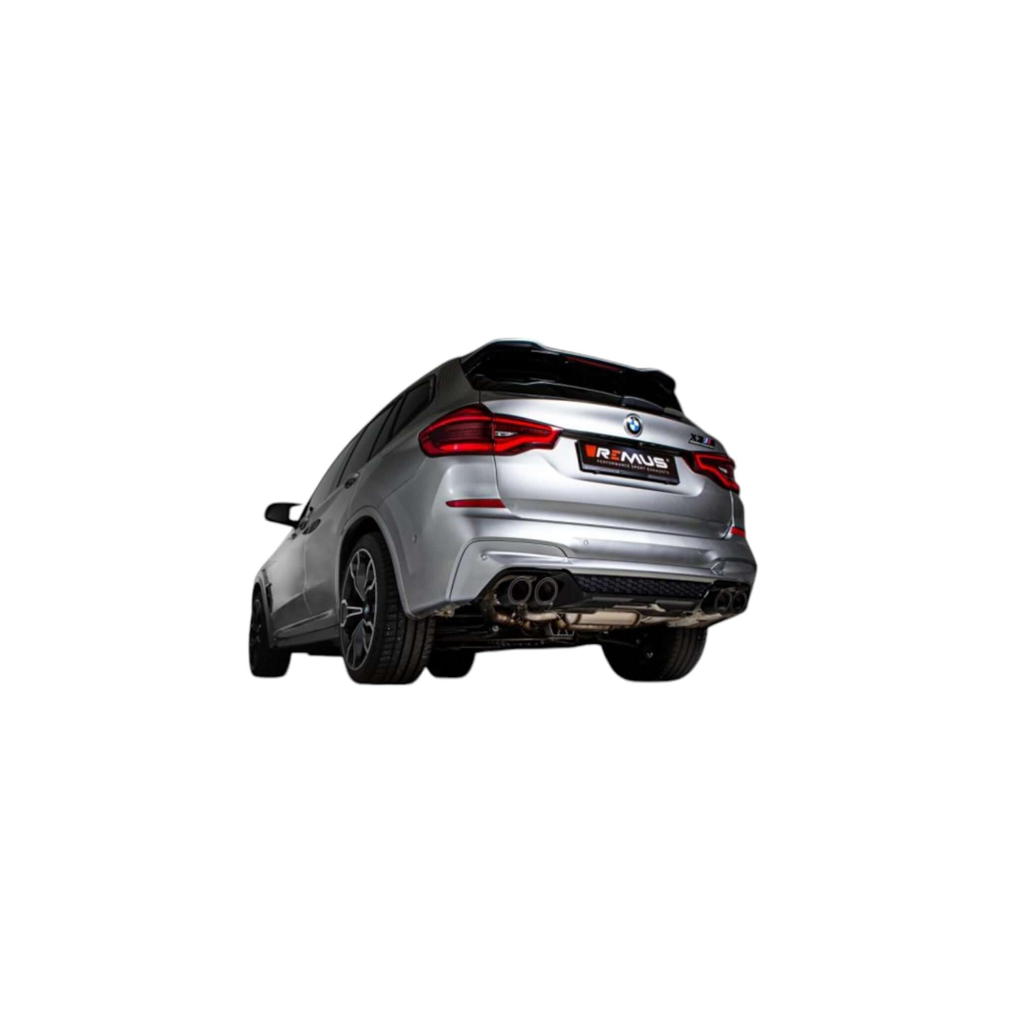 BMW X3 M, F97 S58 3.0l Turbo 353kW 05/2019=> (S58B30A, mit OPF/with GPF) Axle - back - system L/R: RACING sport exhaust, with 2 integrated valves, NO (EEC - ) APPROVAL - KITS UK