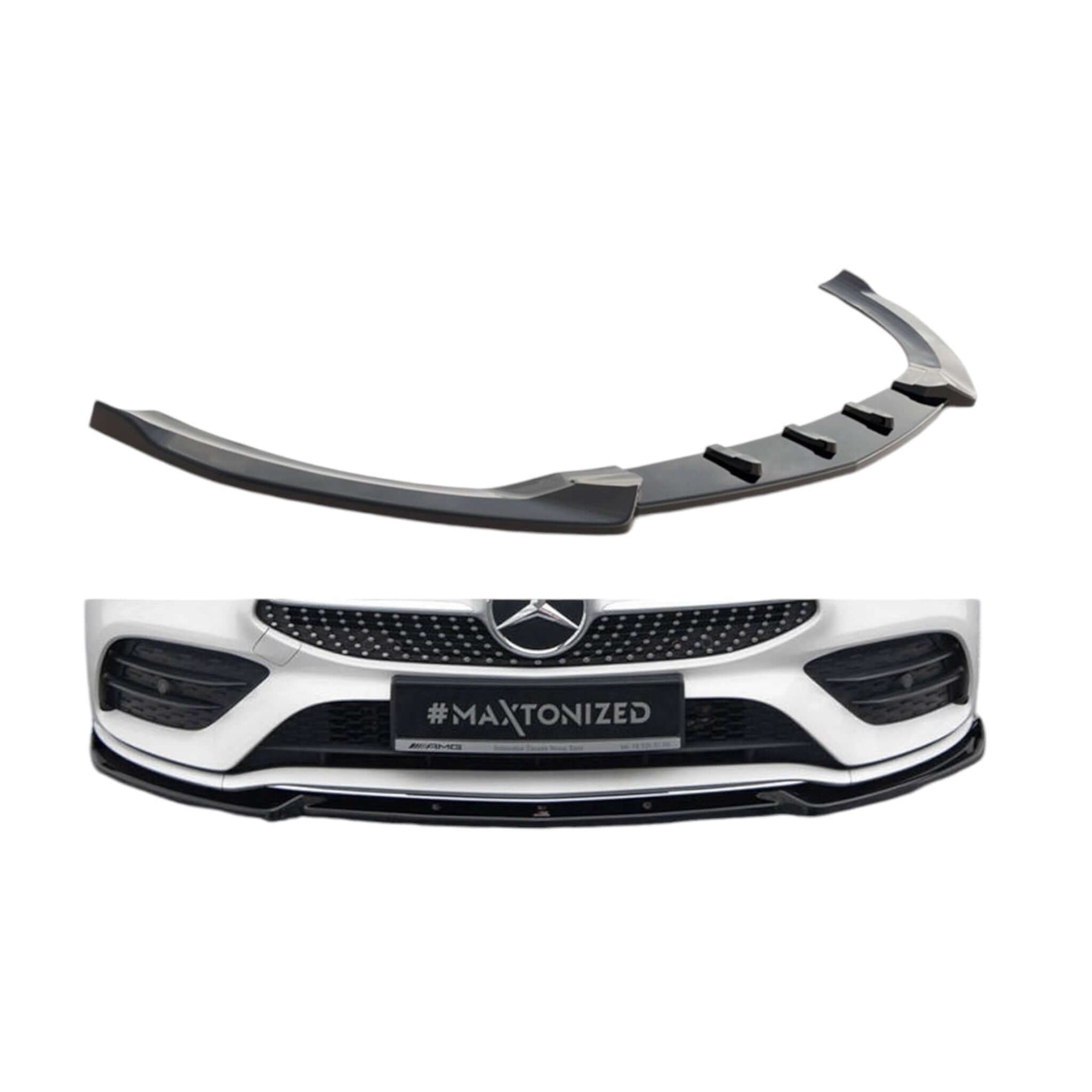 Mercedes CLA W118/C118 front splitter V.2 - MAXTON DESIGN - KITS UK