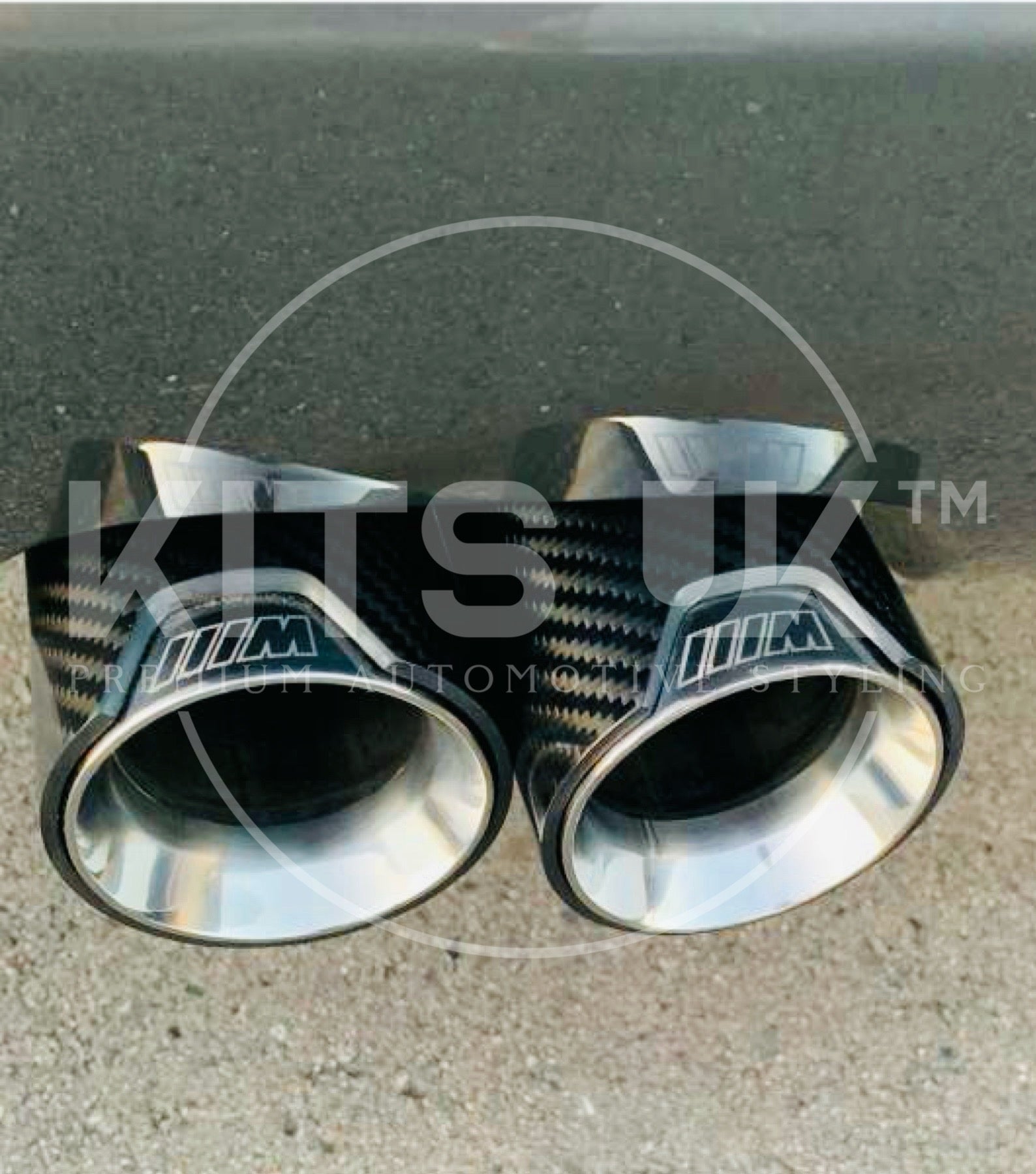 BMW F Series Carbon Fibre Twin Tips - KITS UK