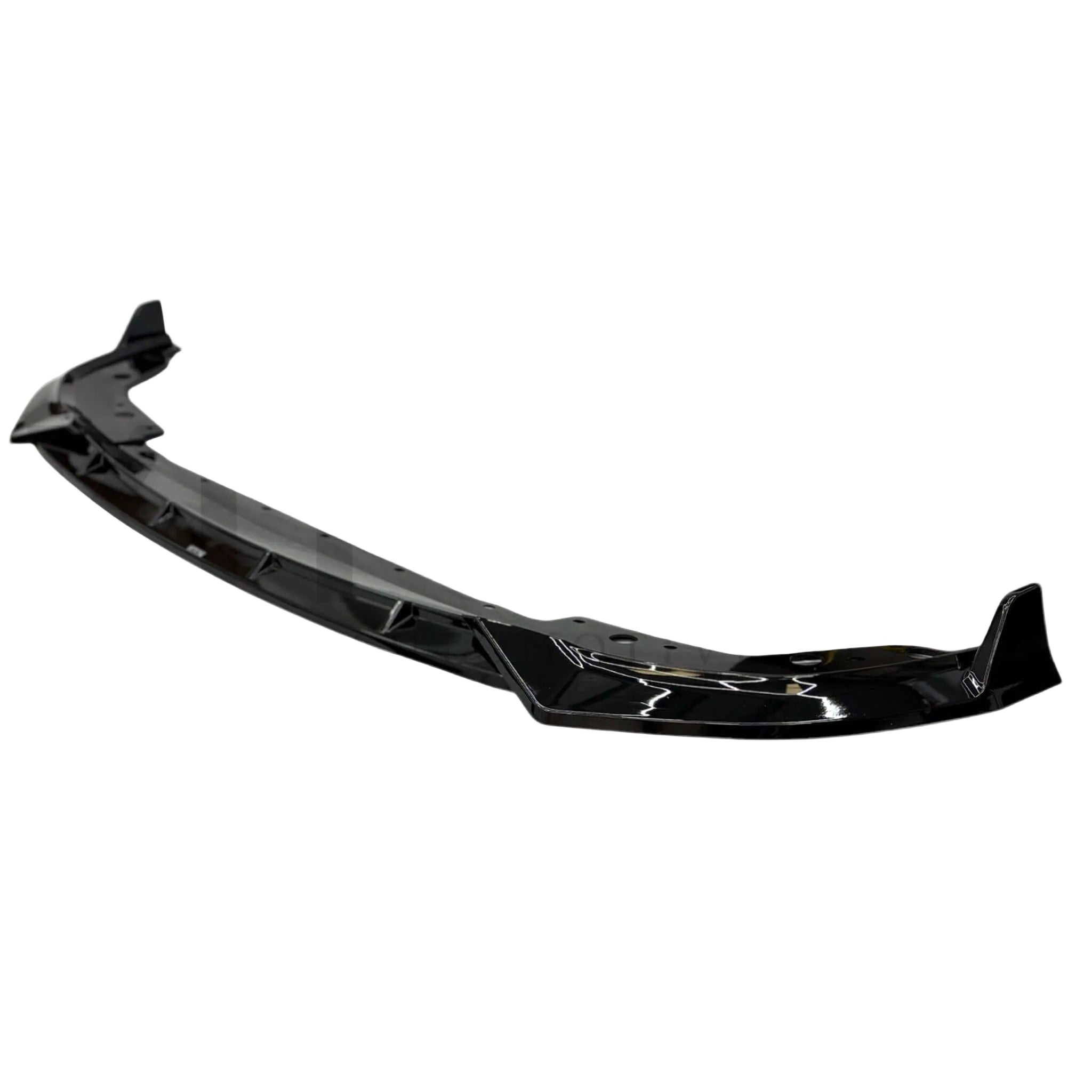 BMW G20 LCI Gloss Black Splitter showcased from the side, highlighting its sleek design and premium finish.