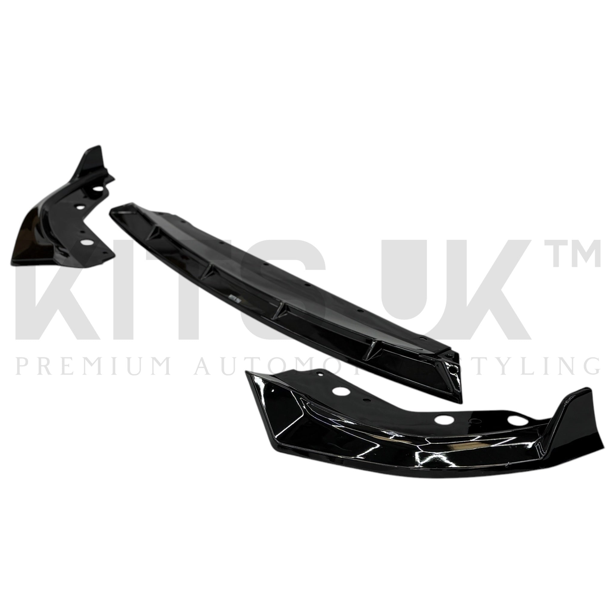 BMW 3 Series G20 LCI Gloss Black Splitter (KITS UK Style)