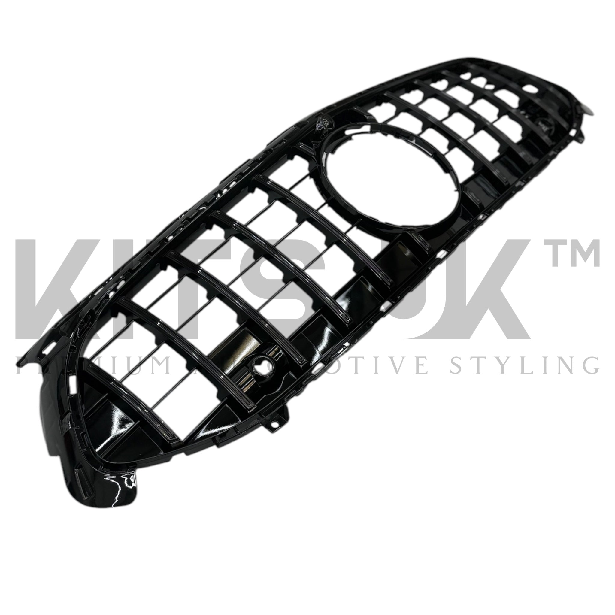 Mercedes W177A35 LCI Panamericana Grille - Gloss Black & Chrome styling upgrade for 2023+ W177 models