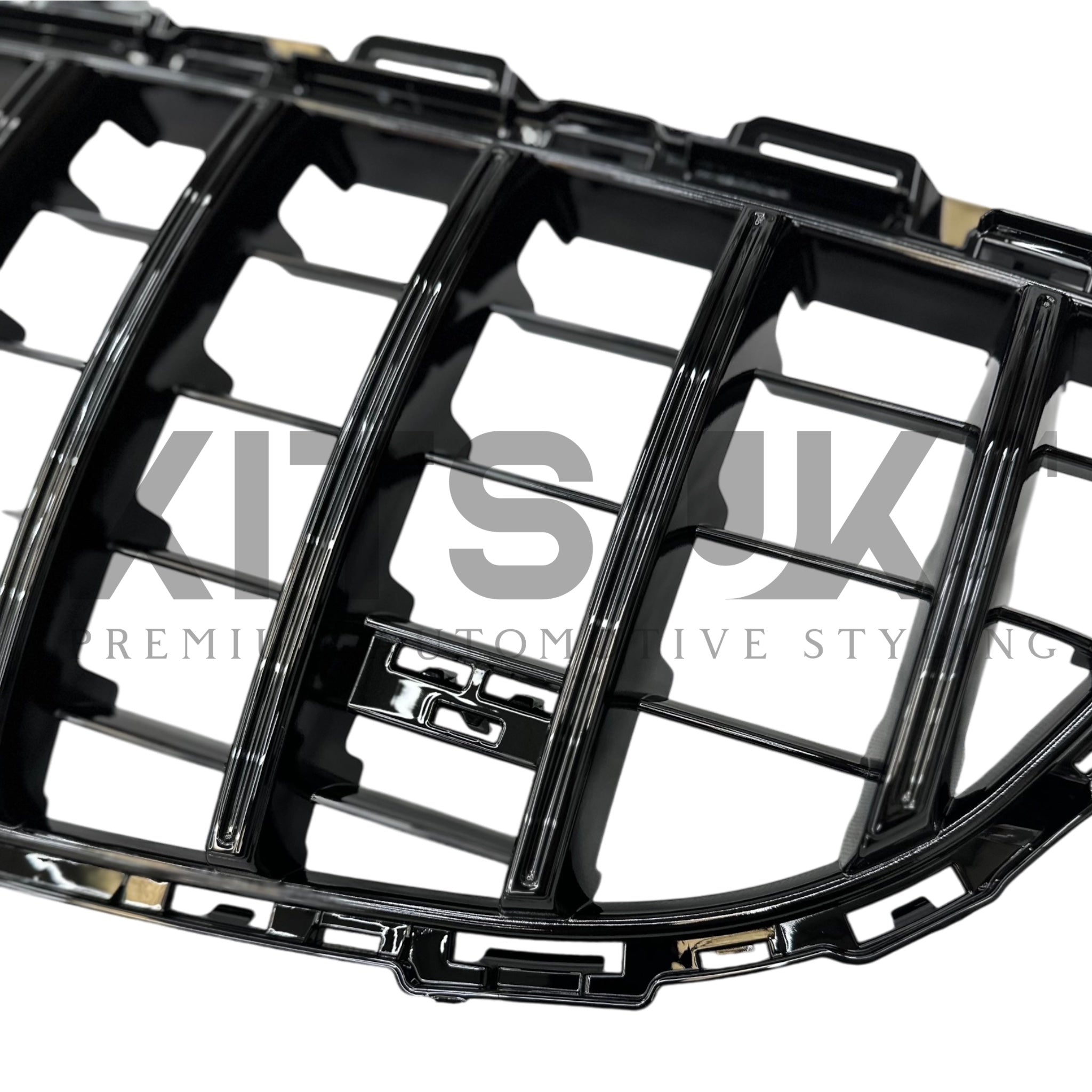 Mercedes C Class W205 Gloss Black Panamericana Grille NOT C63