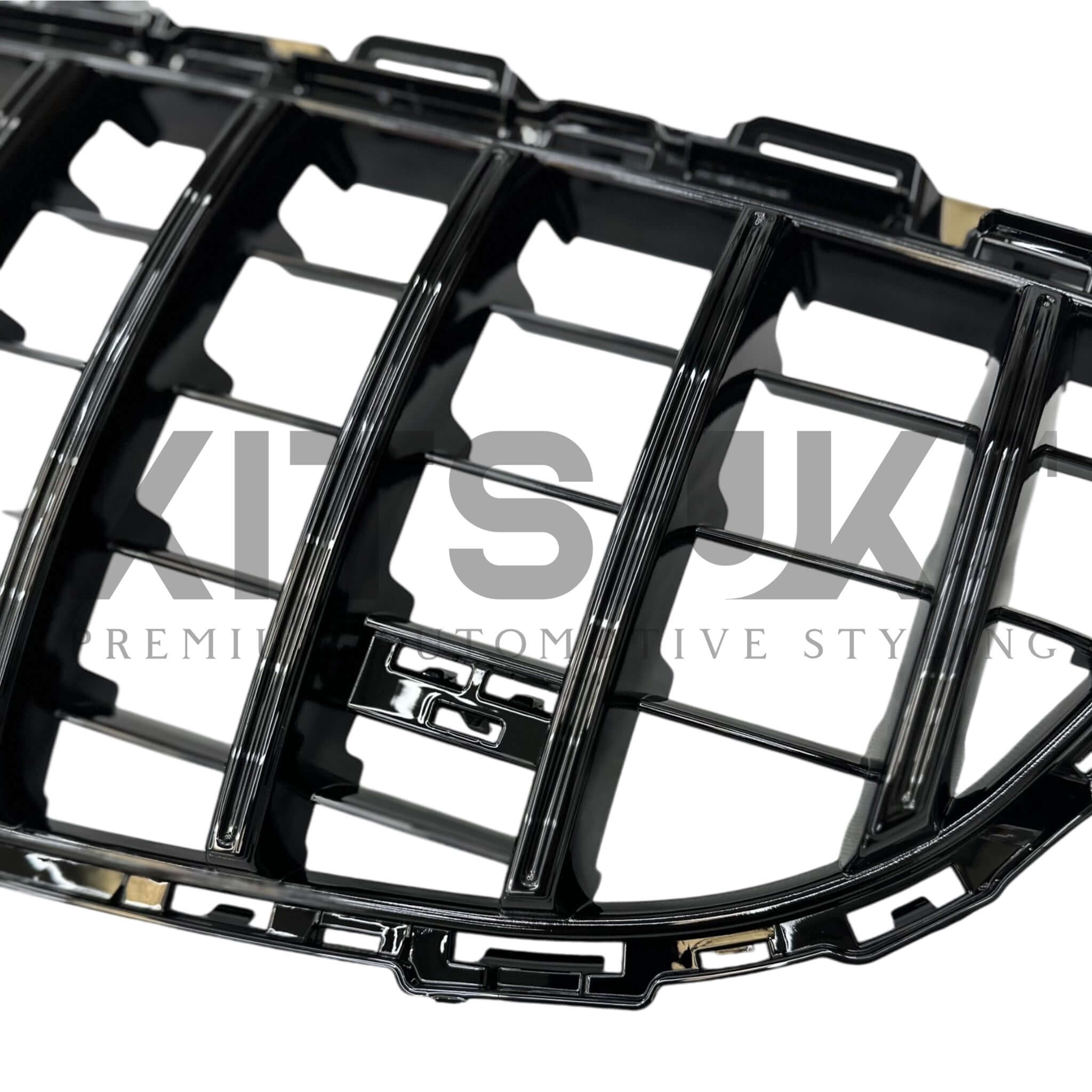 Mercedes W205 Panamericana grille black finish for C Class models 2016-2020