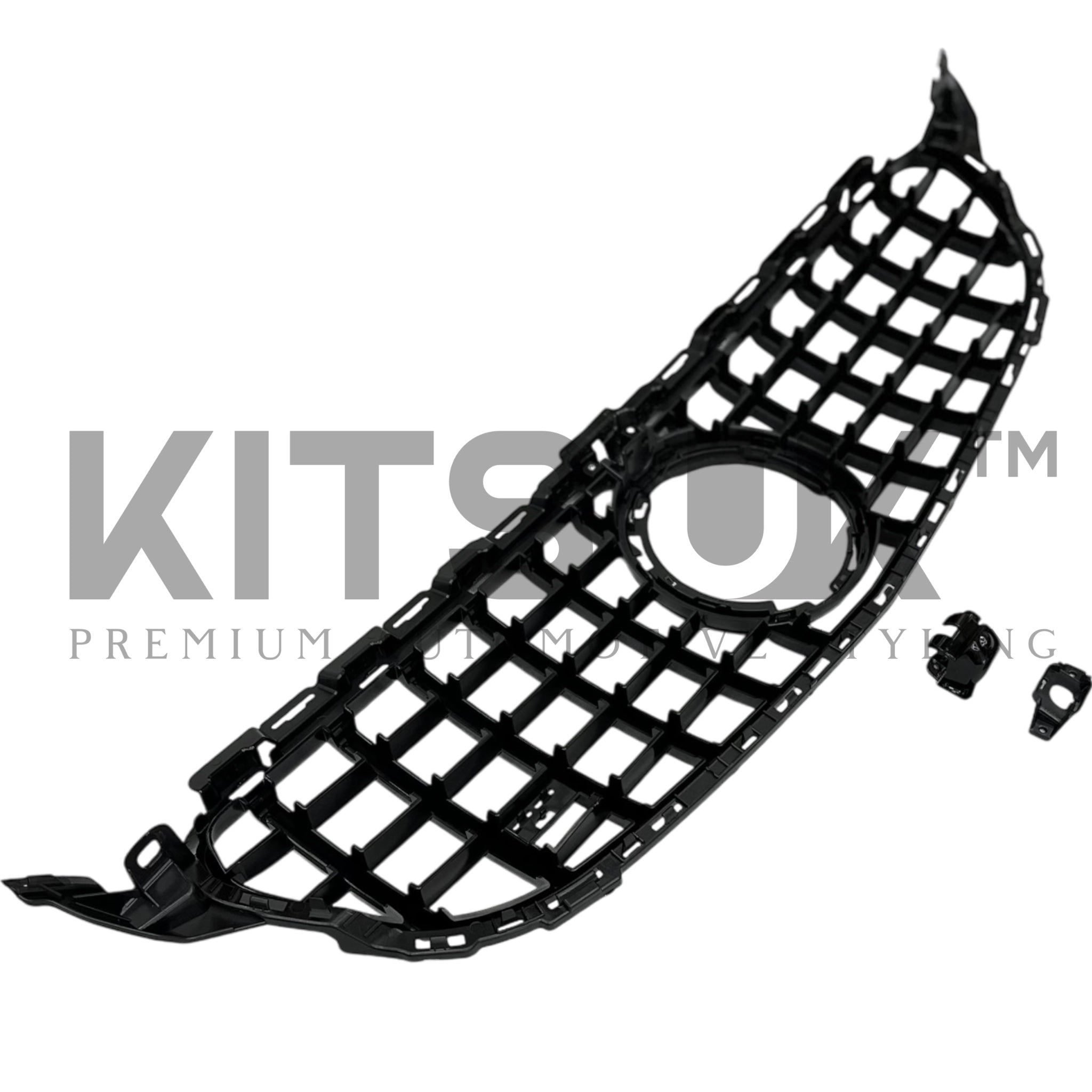 Mercedes C Class W205 Gloss Black Panamericana Grille NOT C63