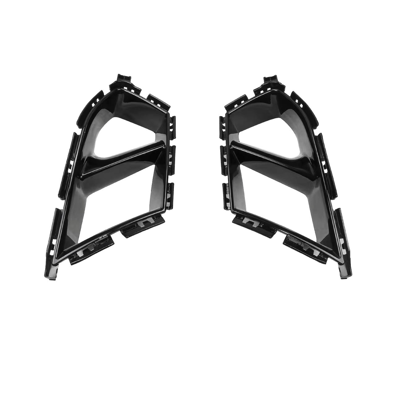 BMW G80 G81 G82 G82 Gloss Black Air Intake Bumper Ducts for 2021+ M3/M4, made from grade 1 ABS plastic.