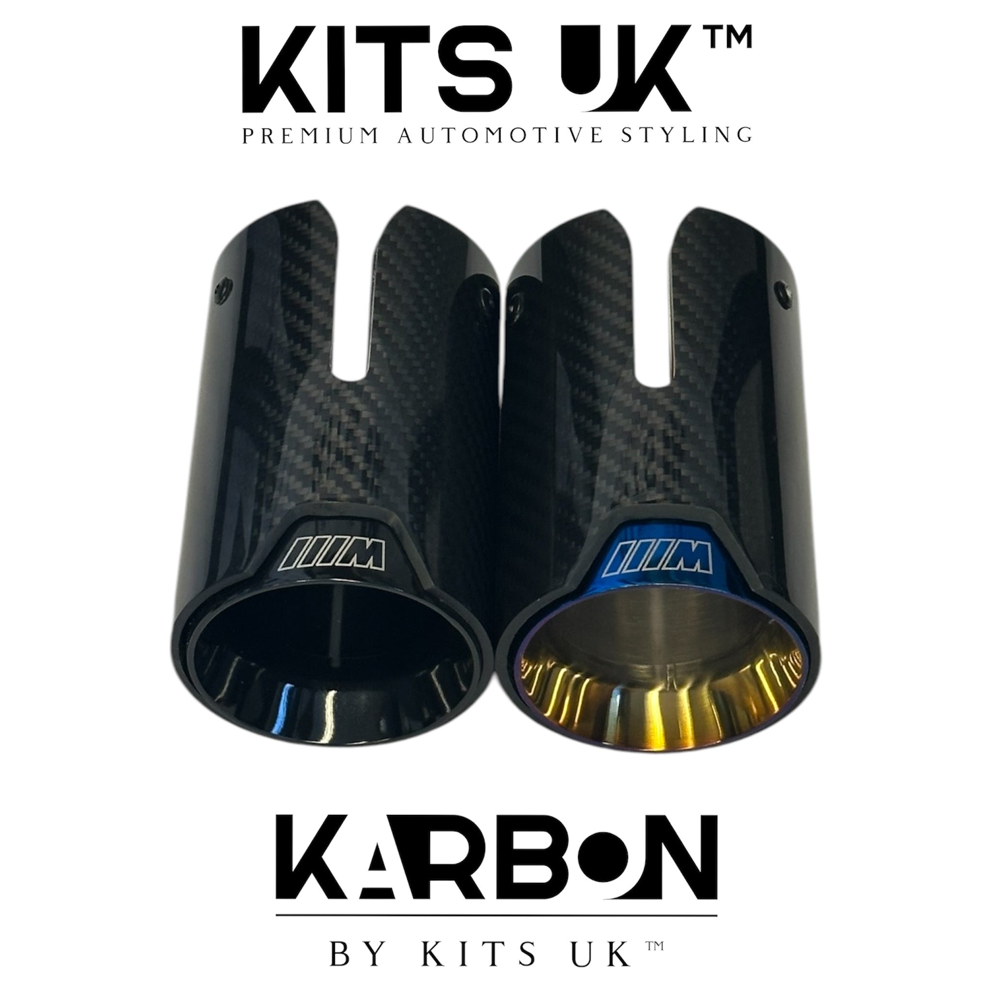 BMW F Series Carbon Fibre Twin Tips - KITS UK