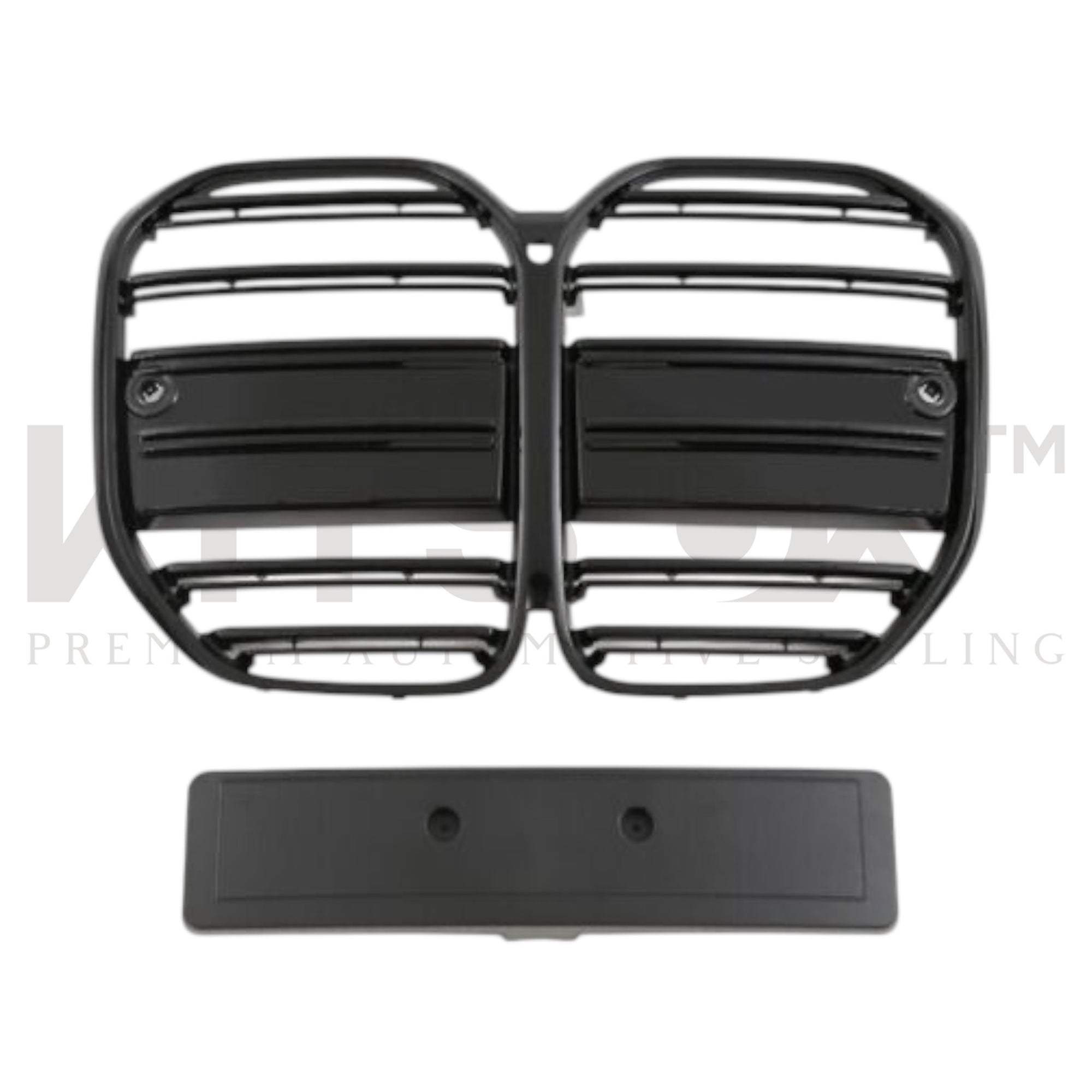 BMW 4 Series G22, G23, G26 Grille M Style (Horizontal Slats) Gloss Black - KITS UK