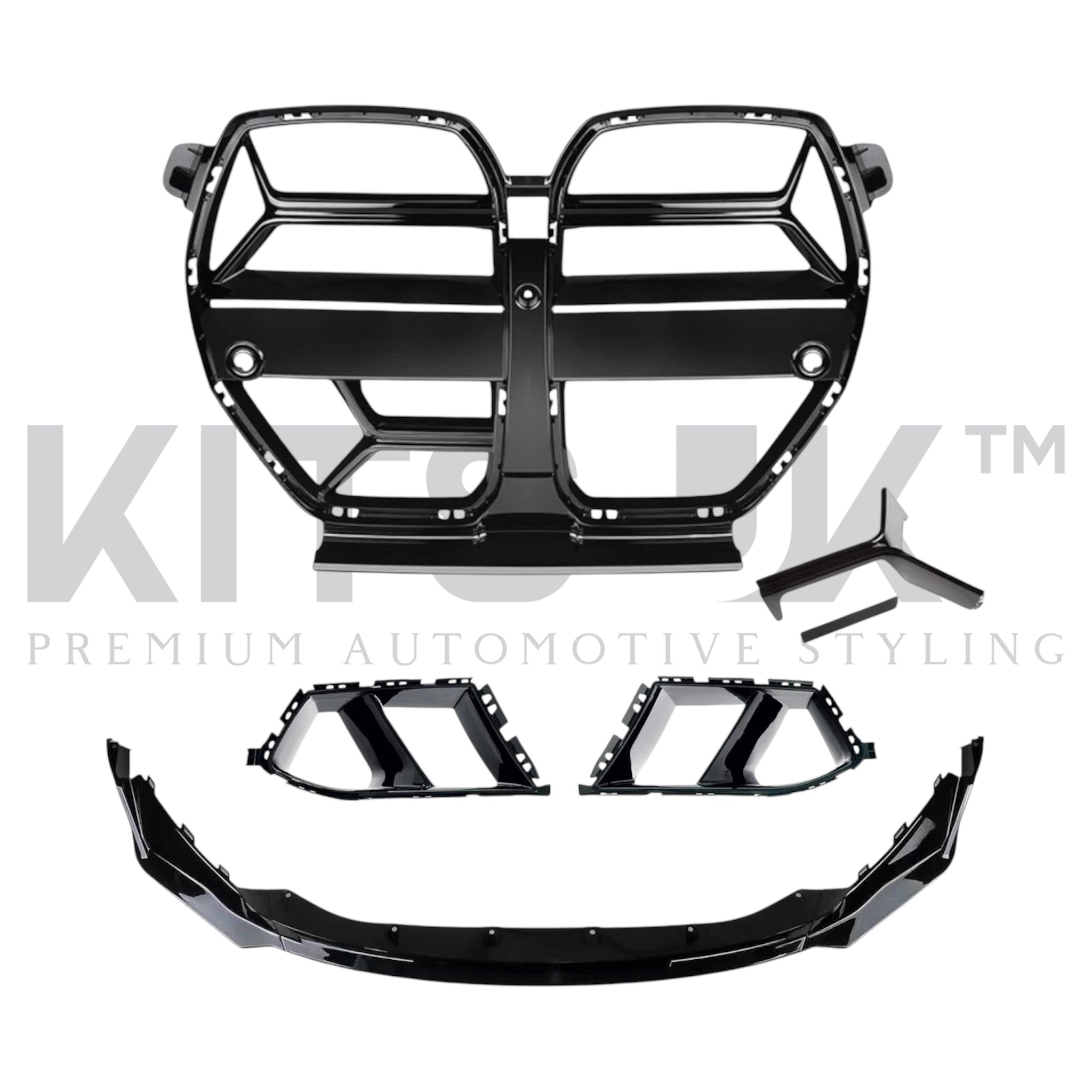 BMW M3/M4 - G80/G81/G82/G83 Gloss Black Front End Package - KITS UK