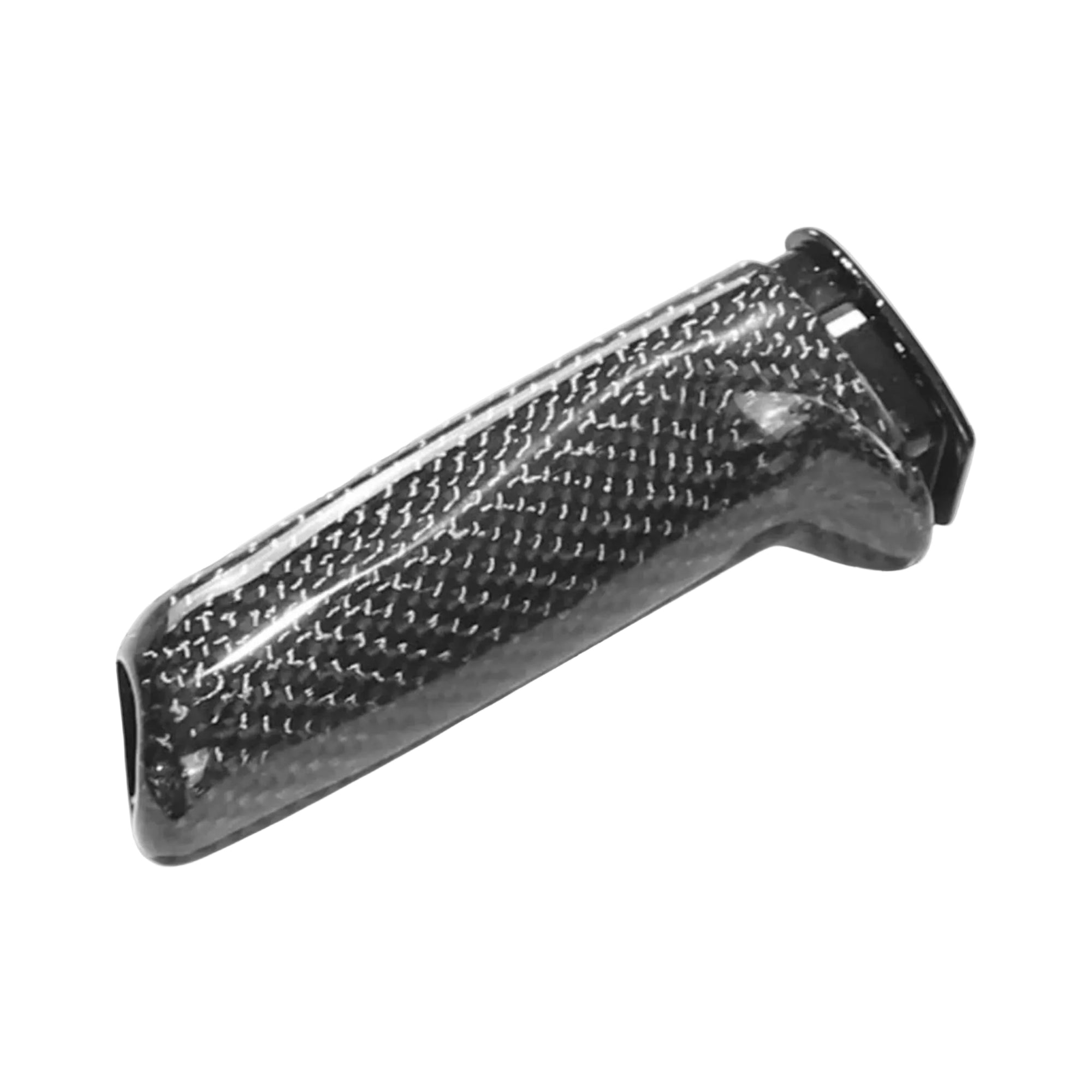 BMW carbon fibre handbrake lever F Series, featuring a sleek and modern design for enhanced performance and aesthetics.