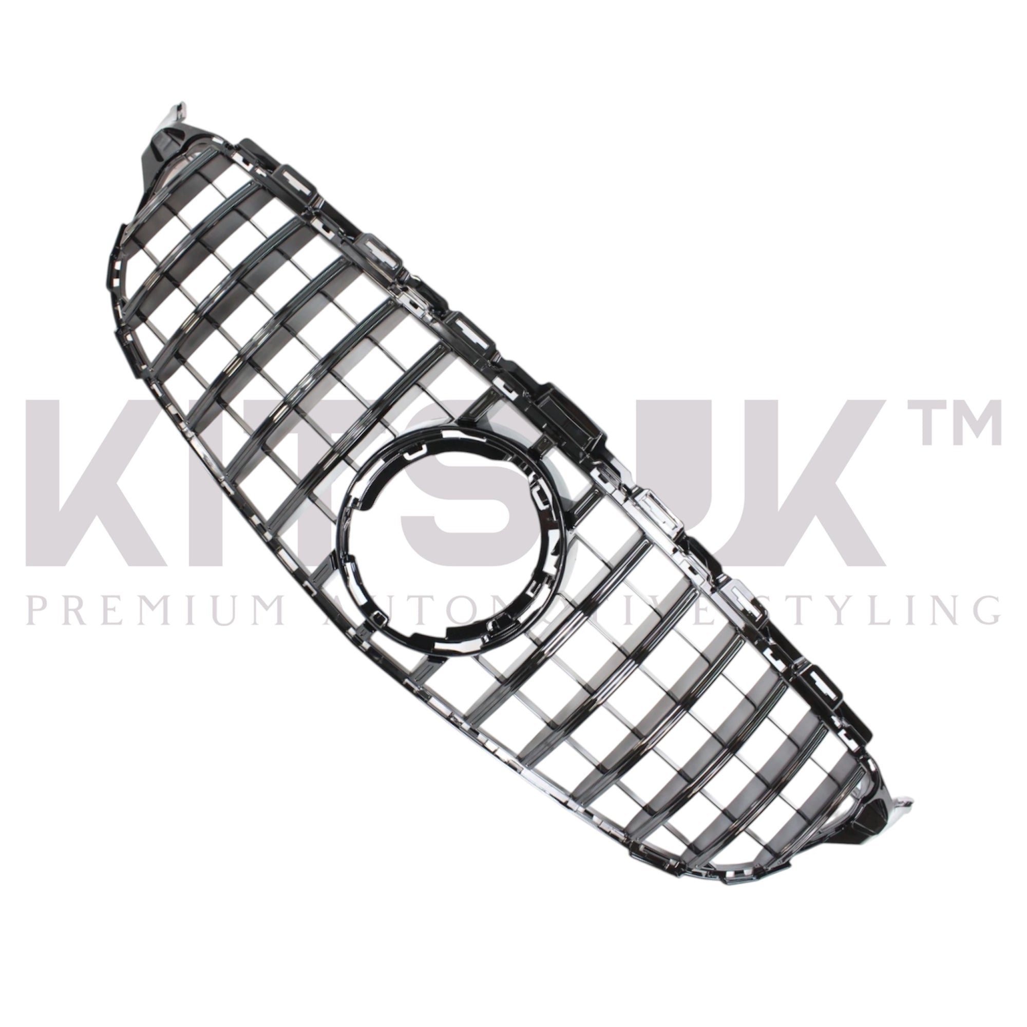Mercedes W205 C CLASS 2014 - 2018 Gloss Black Grille - KITS UK