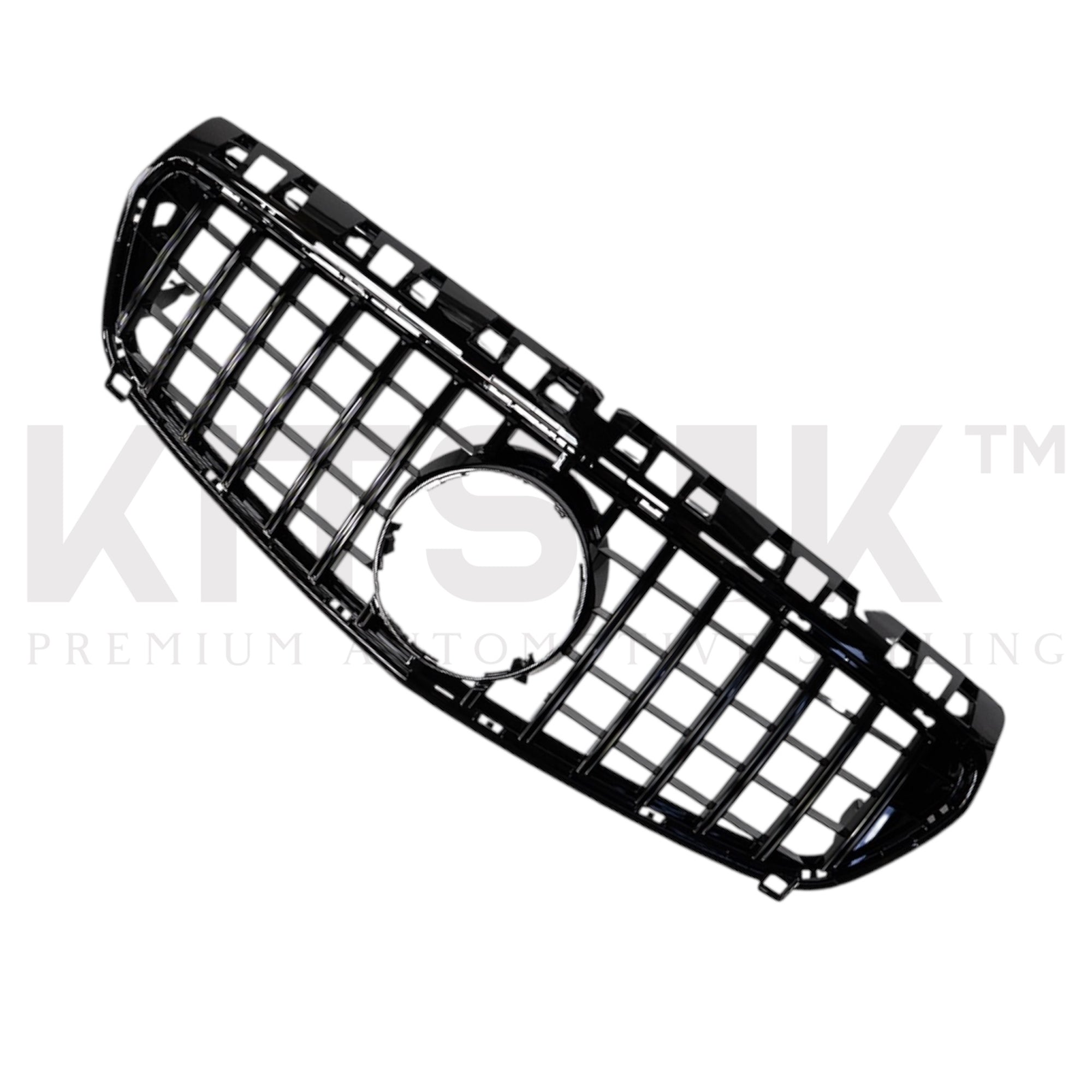 Mercedes A Class W176 Facelift Panamaricana GTR Style Grille in Gloss Black finish.