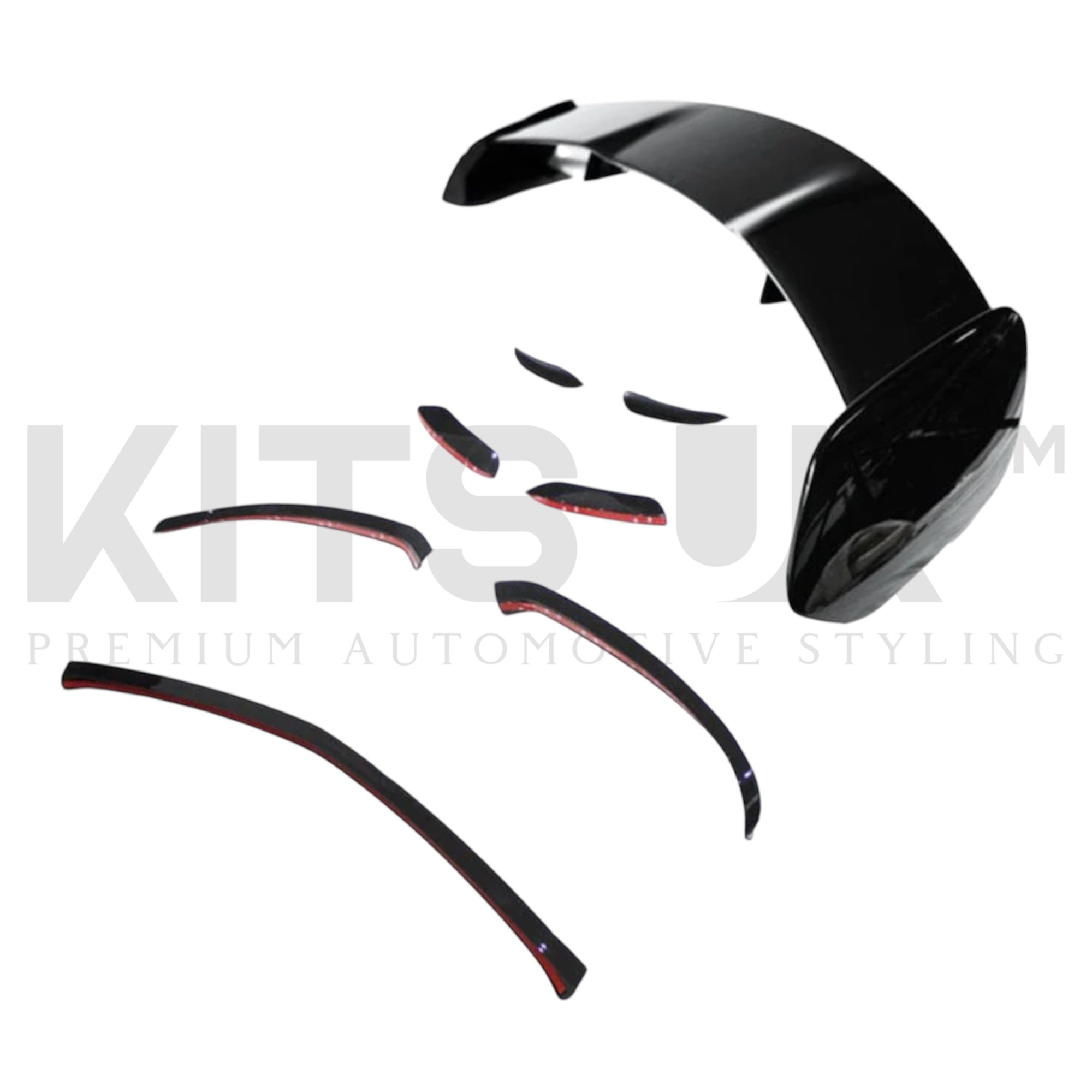 Mercedes W177 A35 Aero Package components including spoilers and trims for enhanced styling.