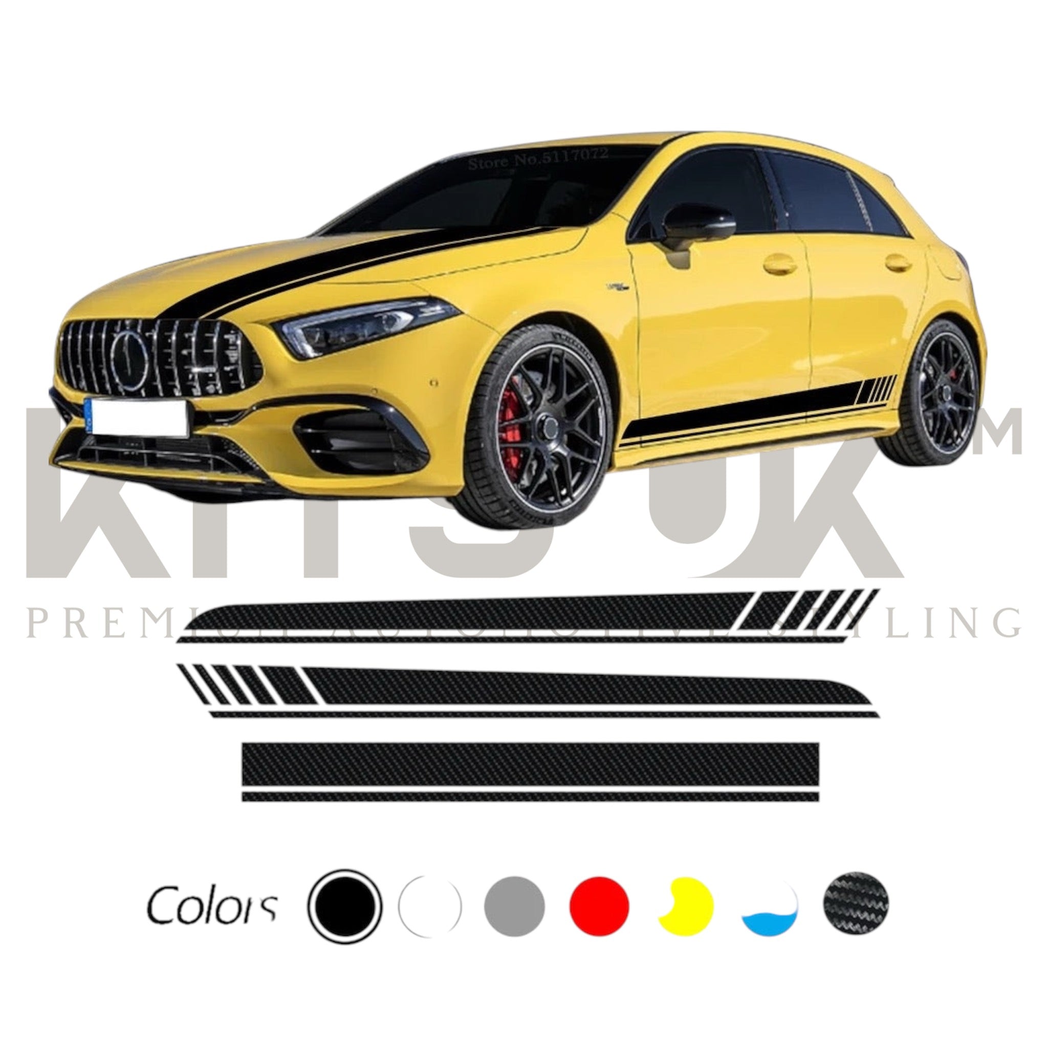 Mercedes W177/A35/A45 Edition 1 AMG Style Decal Set - KITS UK