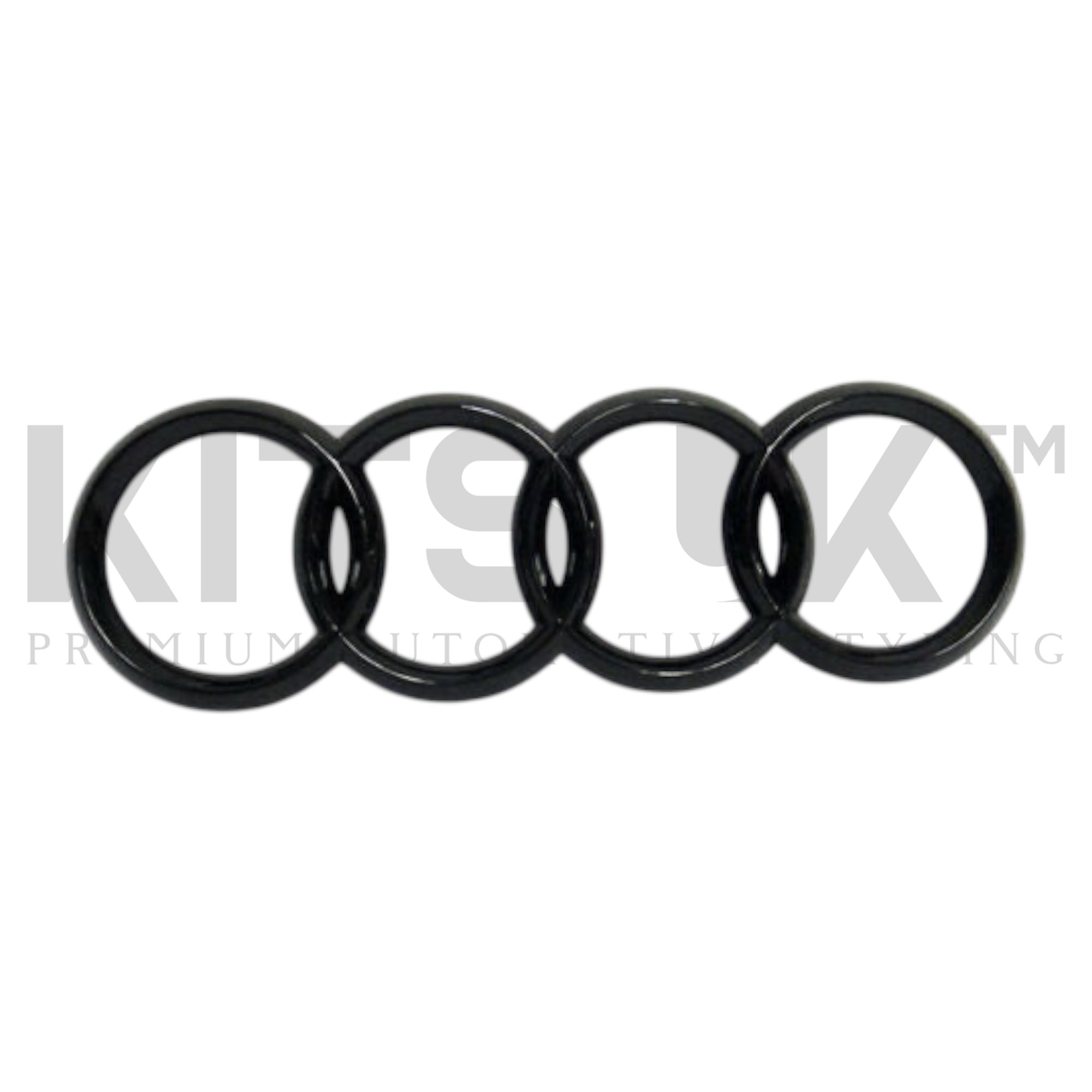 Audi Tailgate Replacement Badge (Gloss Black) - KITS UK