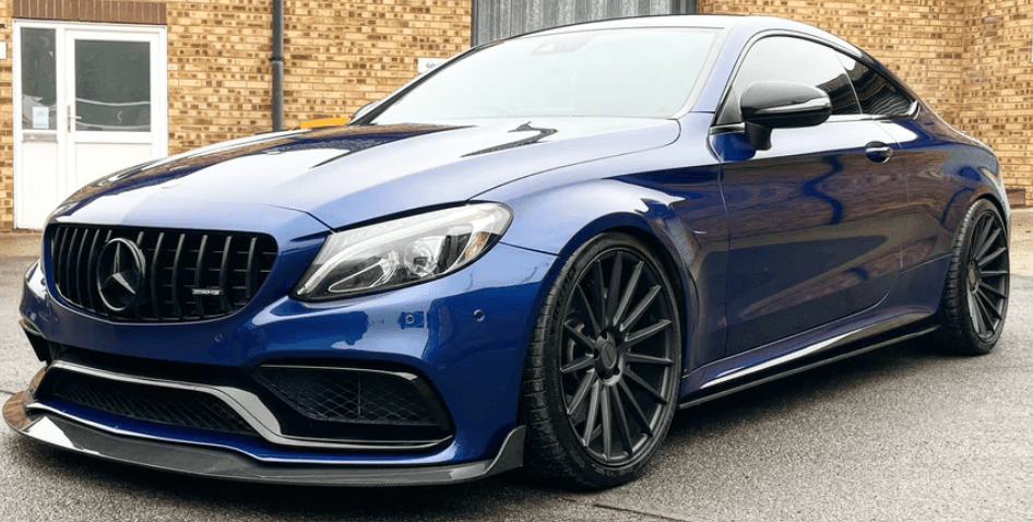 Mercedes C63 Saloon/Coupé Carbon Fibre Side Extensions - KITS UK