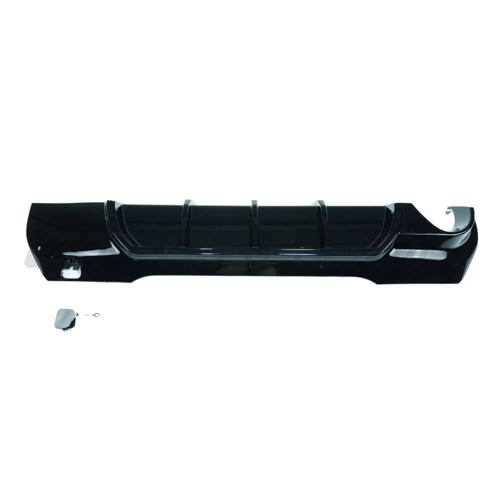 BMW F40 1 Series gloss black diffuser - Single Exit rear diffuser made from ABS plastic in gloss black finish.