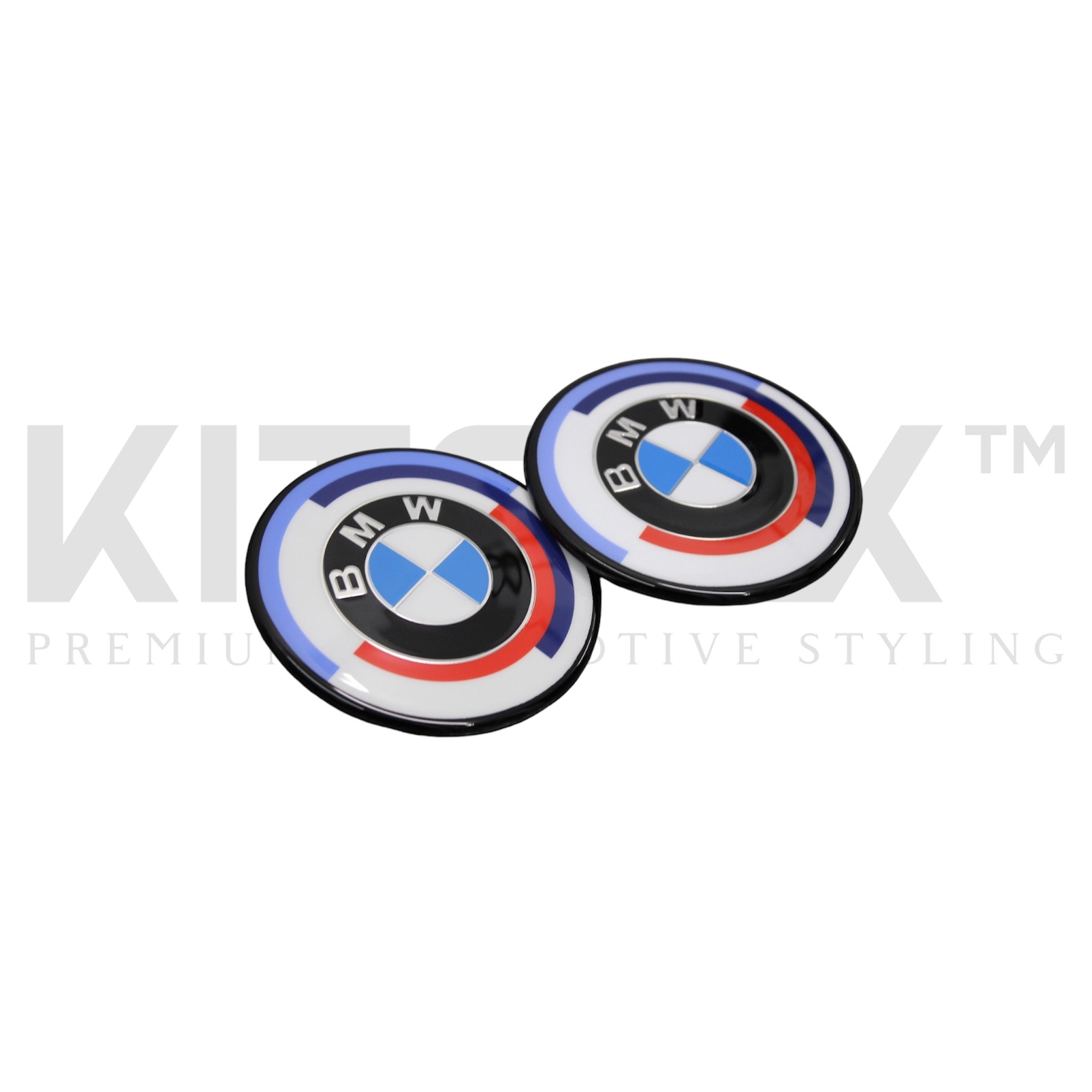 BMW G series 50th anniversary dechromed roundels - KITS UK