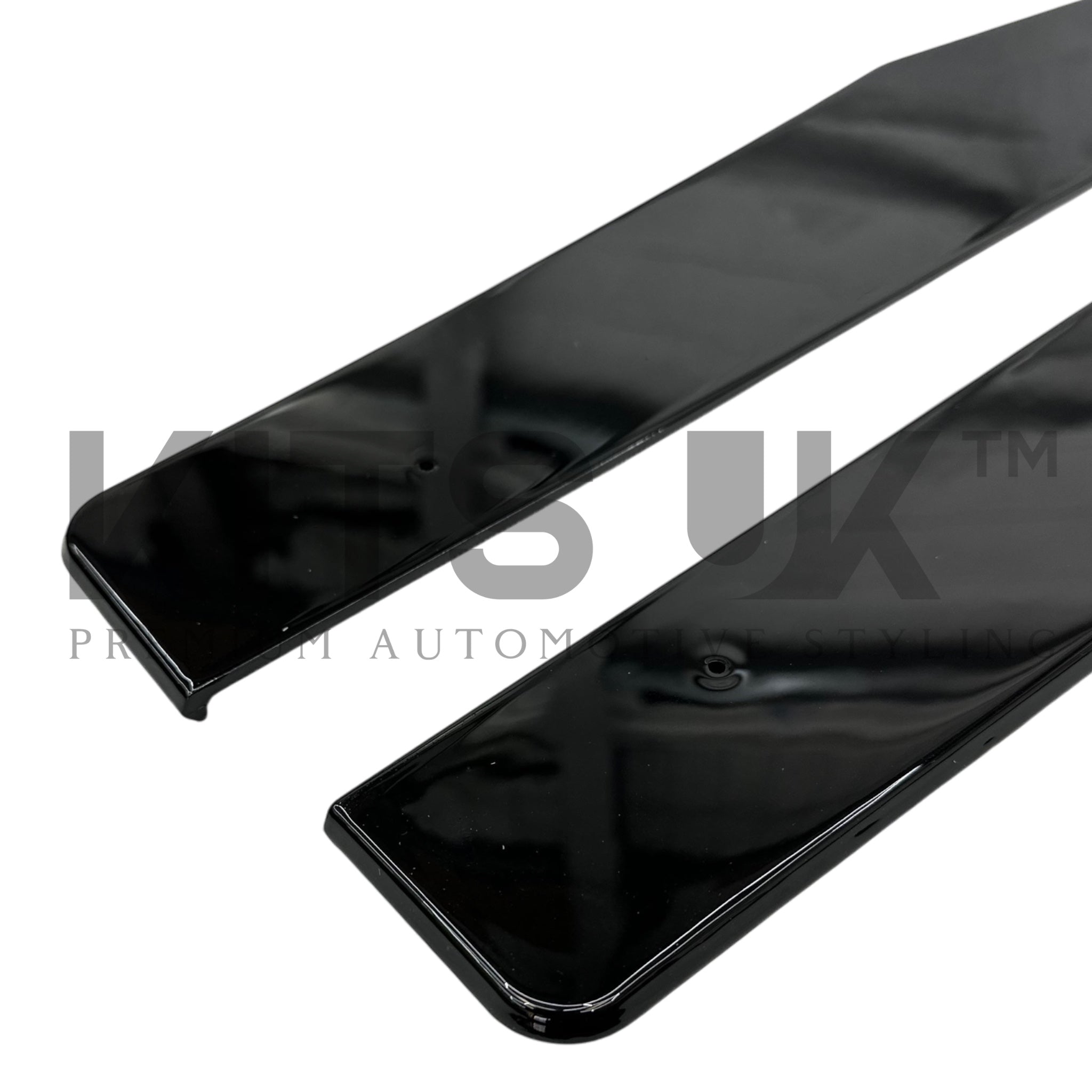 Mercedes C Class W205 & C63 Side Extensions Gloss Black - KITS UK