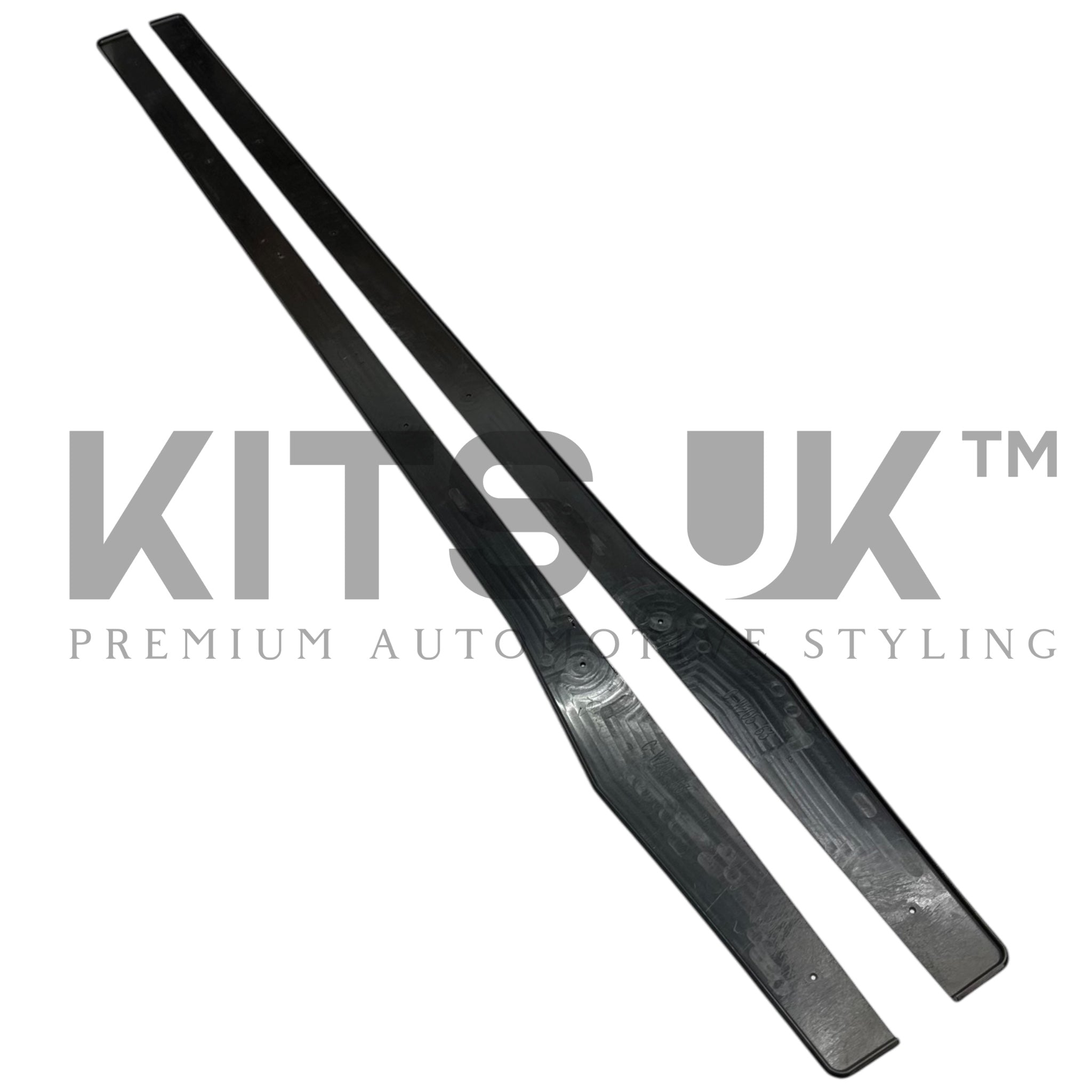 Mercedes C Class W205 & C63 Side Extensions Gloss Black - KITS UK