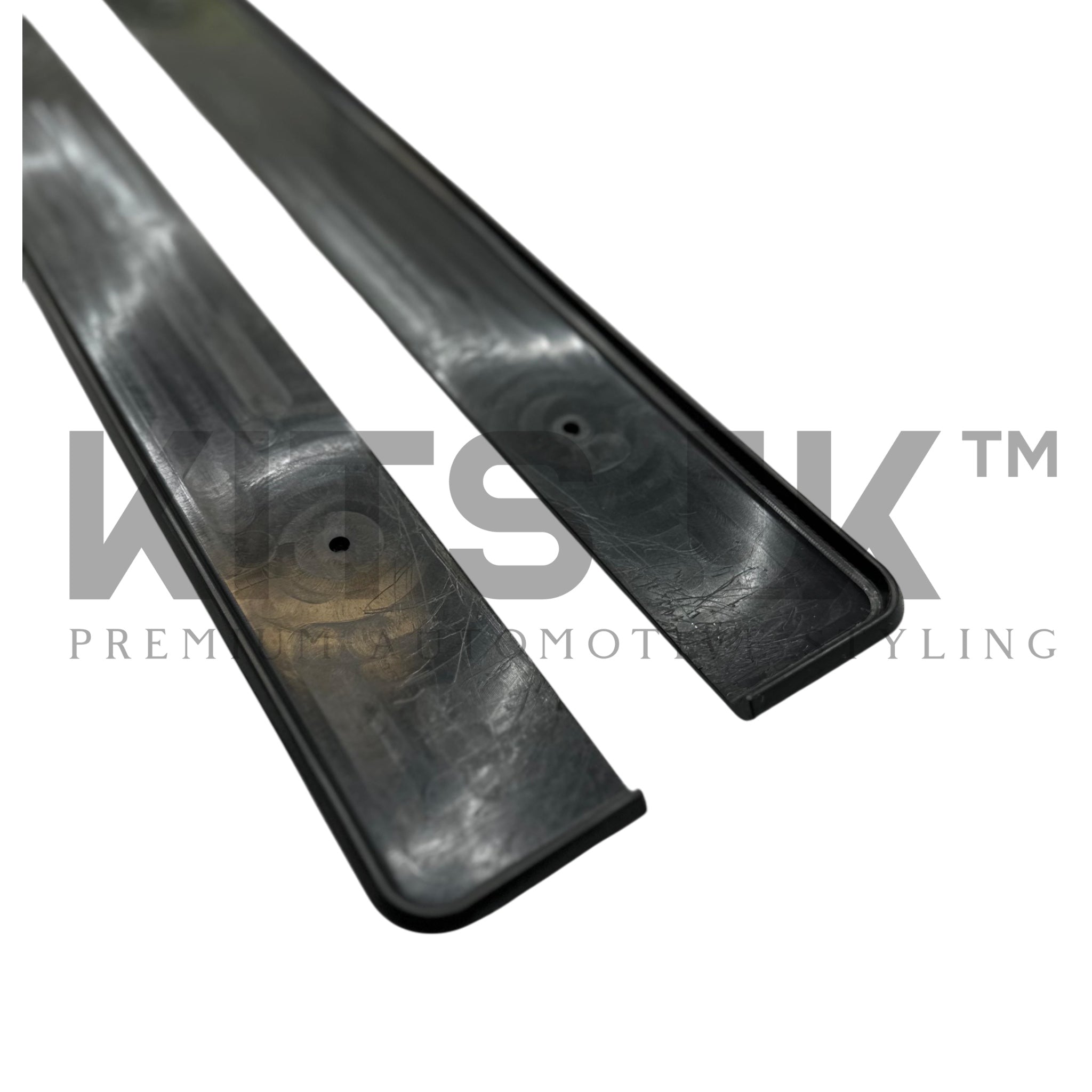 Mercedes C Class W205 & C63 Side Extensions Gloss Black - KITS UK