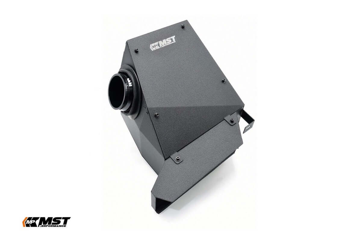 MST Performance Induction Kit for A35 A250 CLA250 CLA35 Mercedes with black powdercoated heat shield