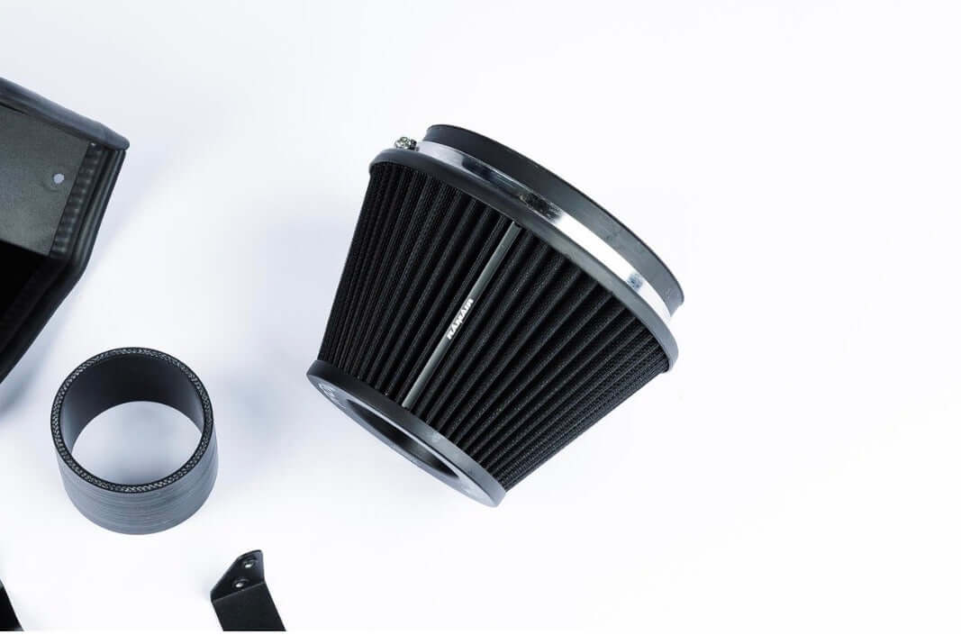 Performance Pleated Induction Kit for BMW 12 Series 1.5 B38, featuring a conical air filter and intake components.