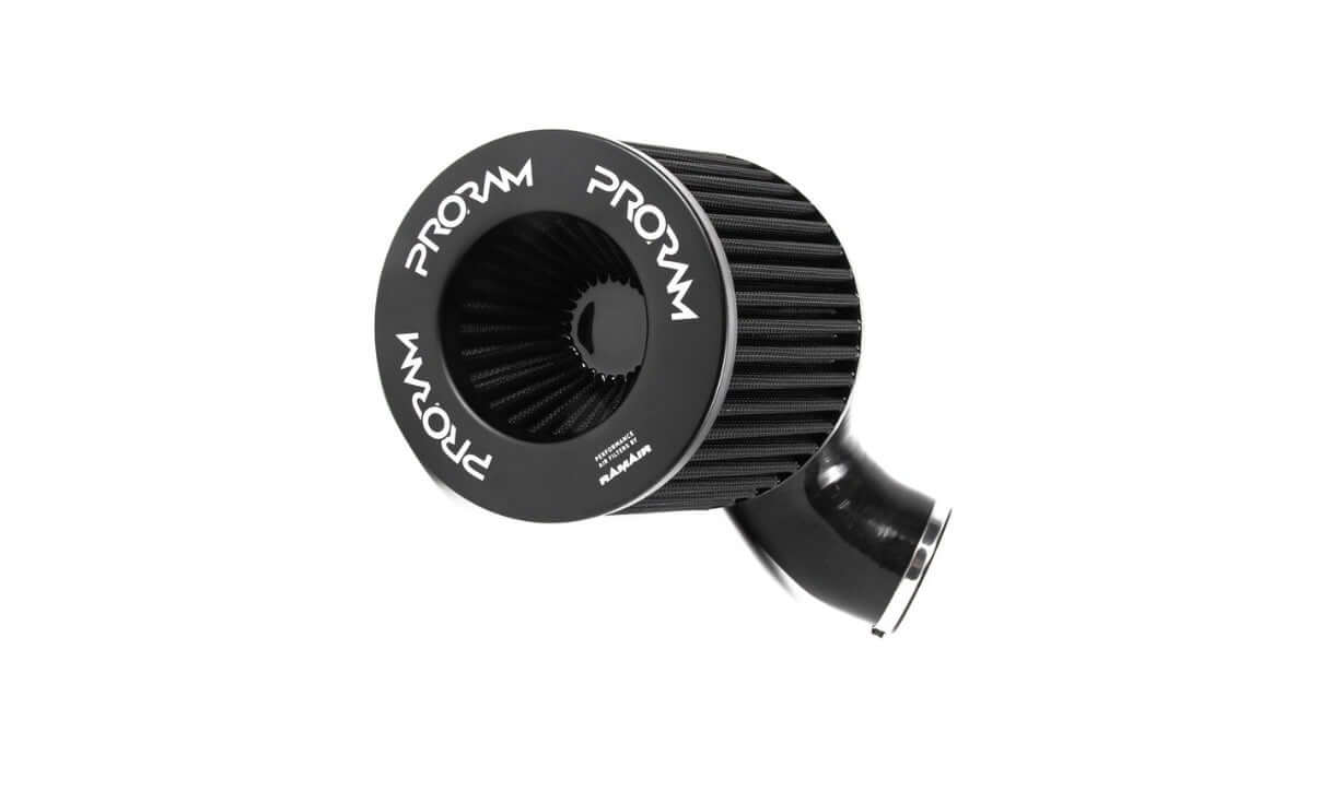 Performance Pleated Induction Kits for BMW M2 M3 M4 3.0T S55 by PRORAM, featuring a synthetic nanofiber air filter design.